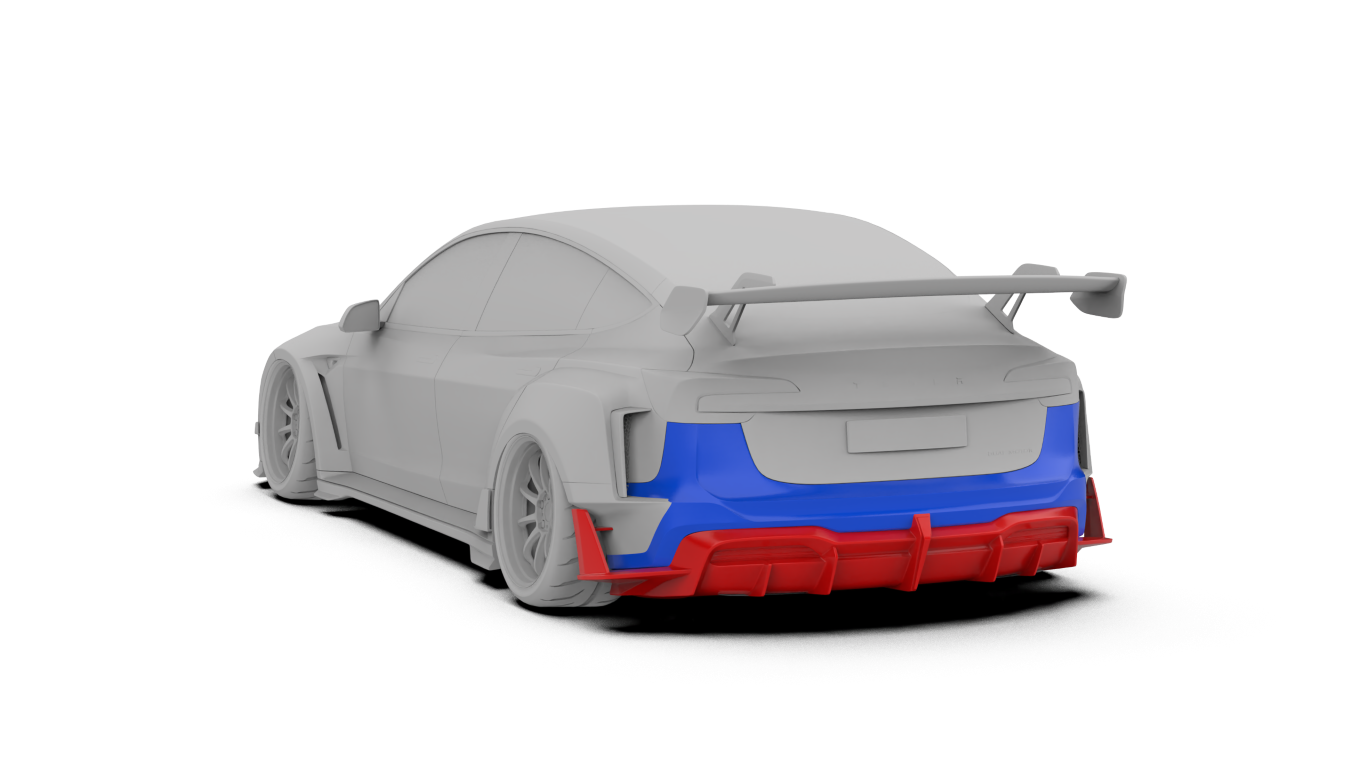 Robot Craftsman HACKER Widebody Package A for Tesla Model 3 Highland / Performance 2024-ON Carbon / FRP