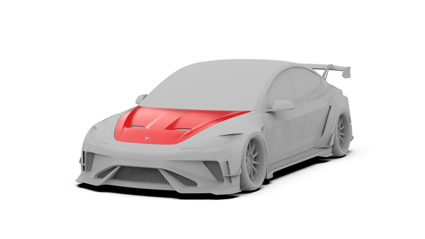 ROBOT CRAFTSMAN HACKER Widebody Full Complete Kit for Tesla Model 3 Highland / Performance 2024-ON Carbon Fiber /FRP