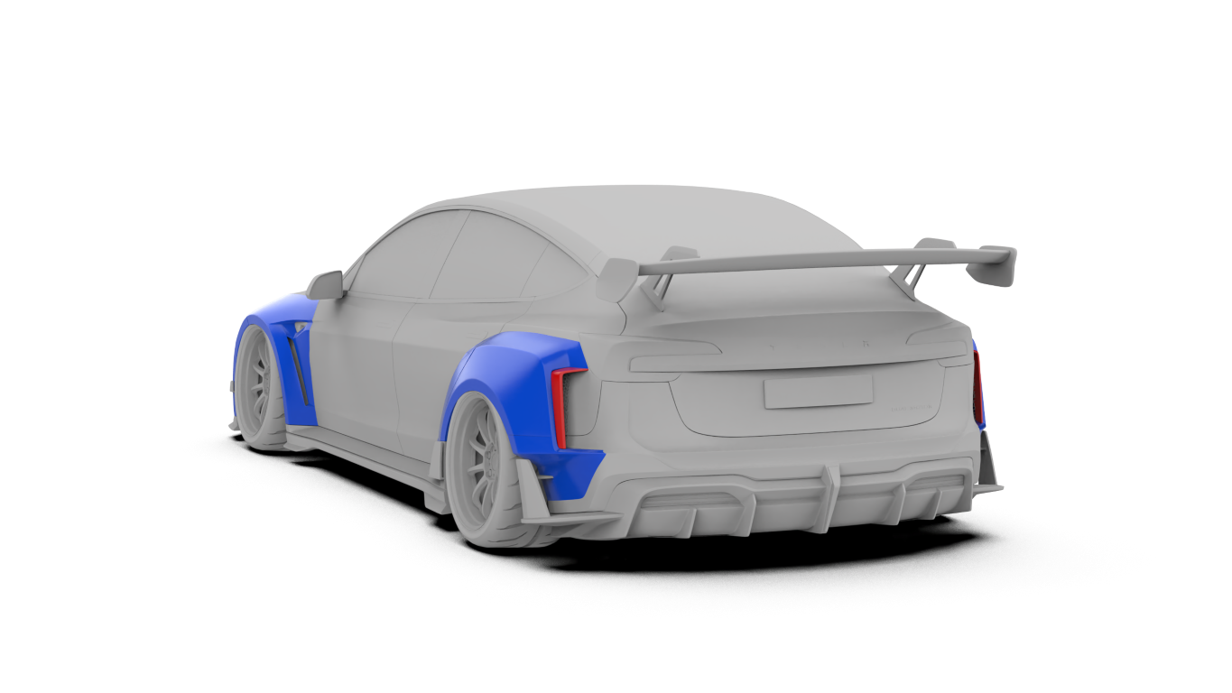 Robot Craftsman HACKER Widebody Package A for Tesla Model 3 Highland / Performance 2024-ON Carbon / FRP