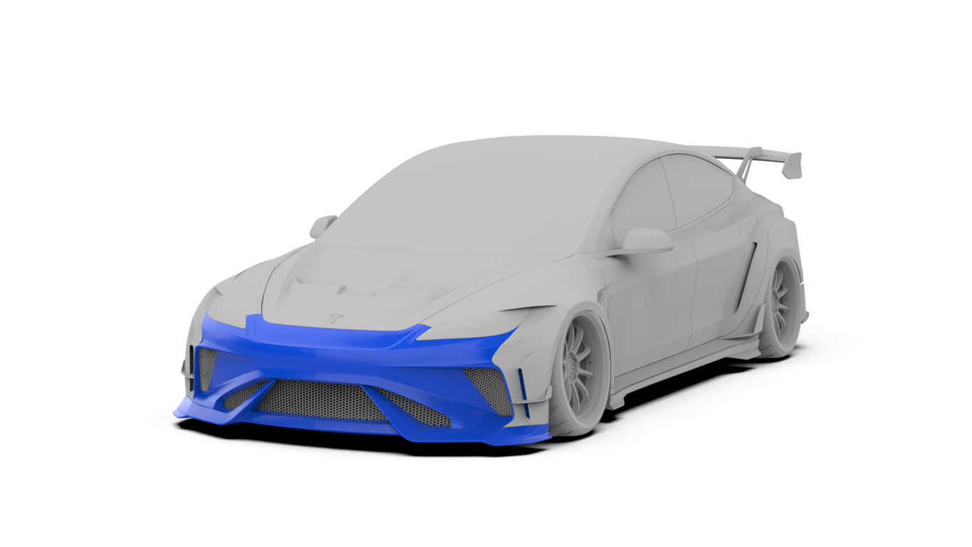 ROBOT CRAFTSMAN HACKER Widebody Full Complete Kit for Tesla Model 3 Highland / Performance 2024-ON Carbon Fiber /FRP