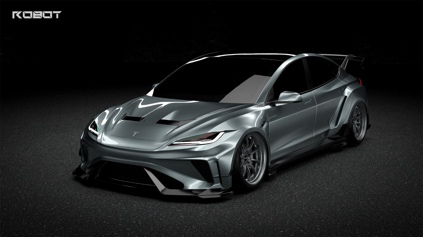 Robot Craftsman HACKER Widebody Package A for Tesla Model 3 Highland / Performance 2024-ON Carbon / FRP