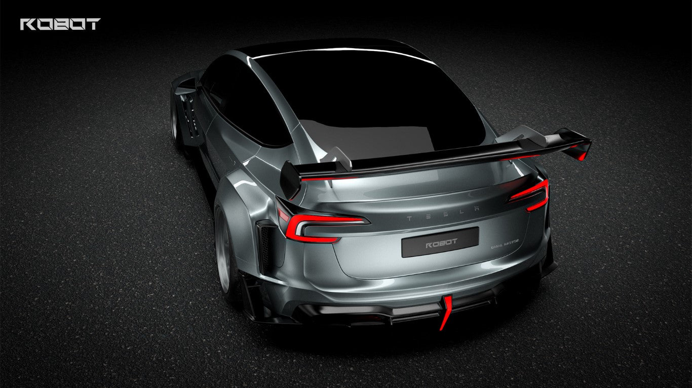 ROBOT CRAFTSMAN HACKER Widebody Full Complete Kit for Tesla Model 3 Highland / Performance 2024-ON Carbon Fiber /FRP