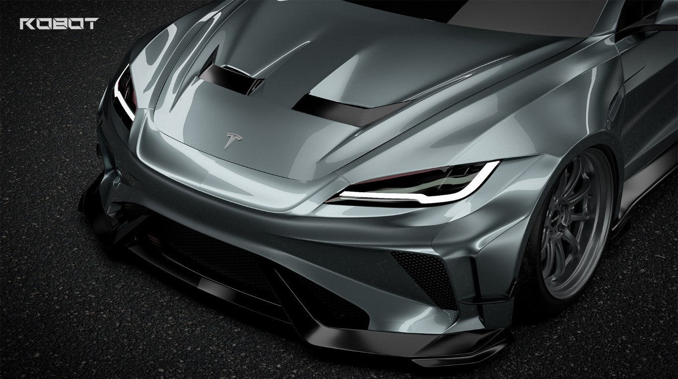 ROBOT CRAFTSMAN HACKER Widebody Full Complete Kit for Tesla Model 3 Highland / Performance 2024-ON Carbon Fiber /FRP