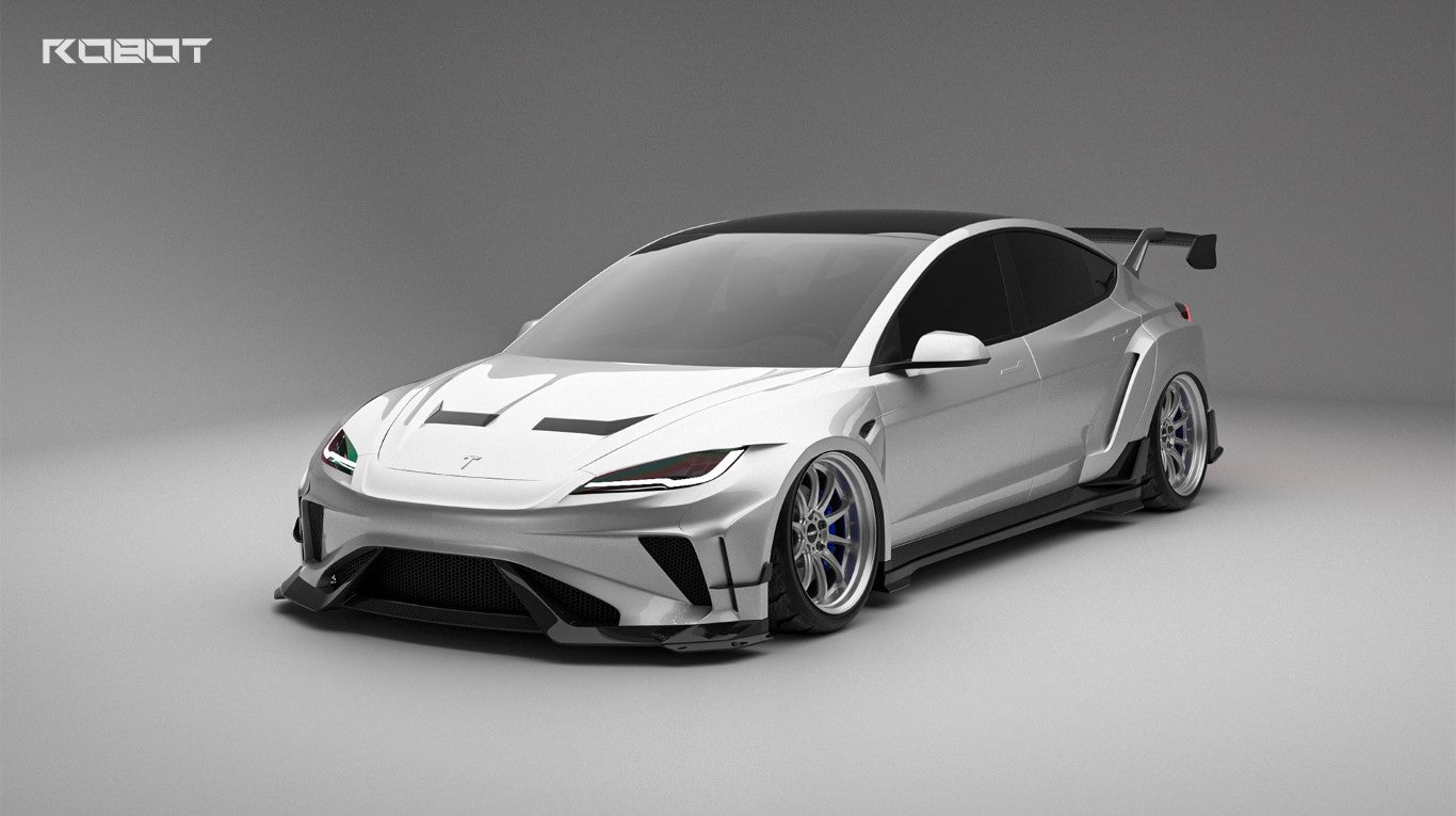 Robot Craftsman HACKER Widebody Package A for Tesla Model 3 Highland / Performance 2024-ON Carbon / FRP