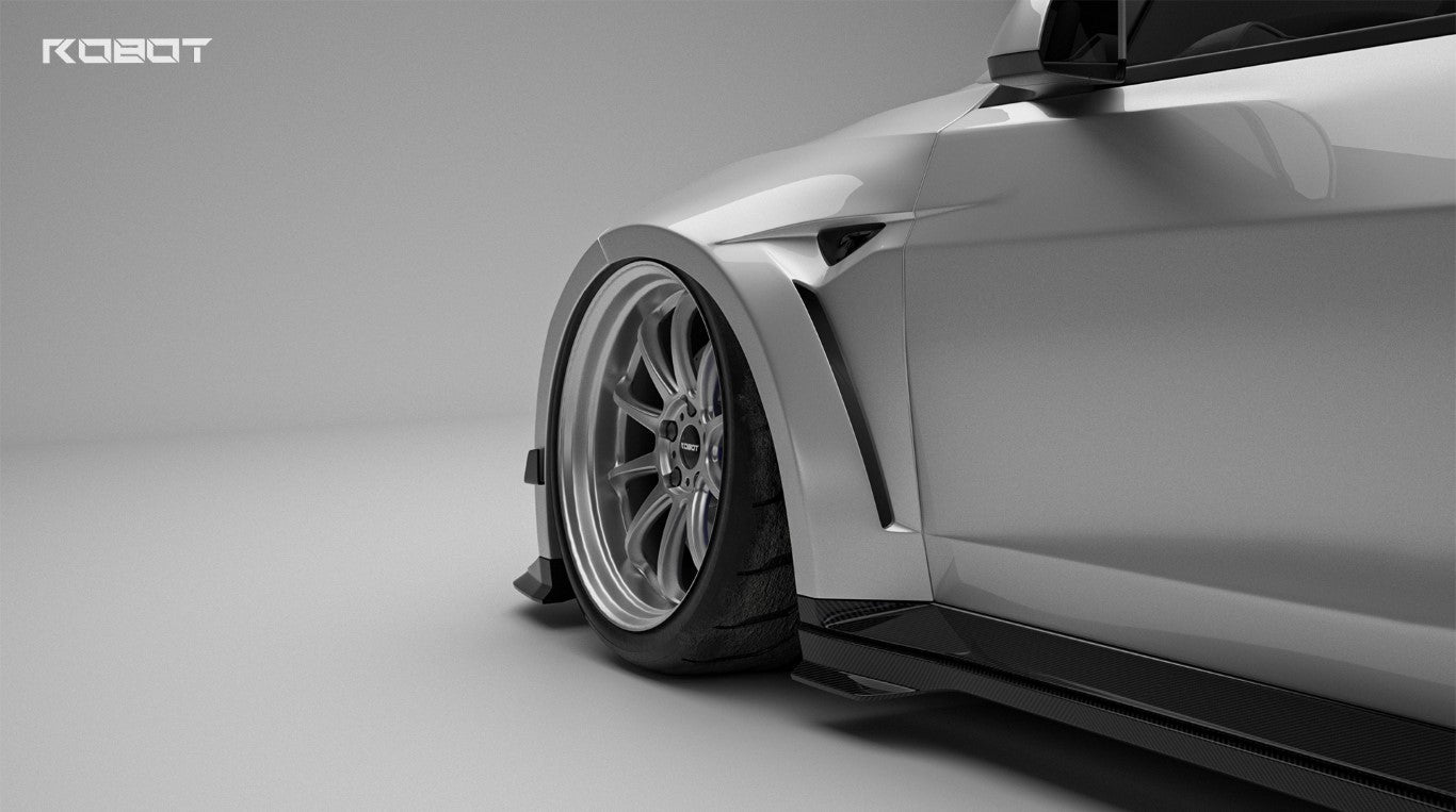 Robot Craftsman HACKER Widebody Package A for Tesla Model 3 Highland / Performance 2024-ON Carbon / FRP