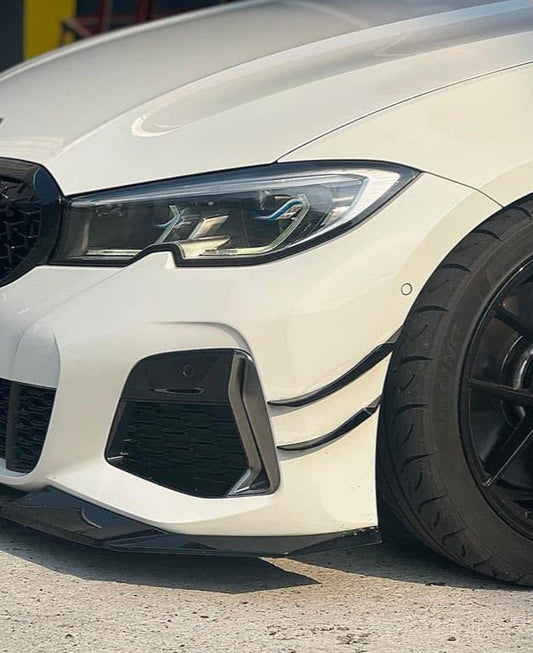 VTEN Front Canards for BMW 3 Series 330i M340i G20 G21 Pre-LCI 2019-2022 ABS