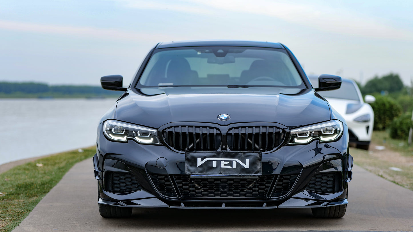 VTEN Front Canards for BMW 3 Series 330i M340i G20 G21 Pre-LCI 2019-2022 ABS