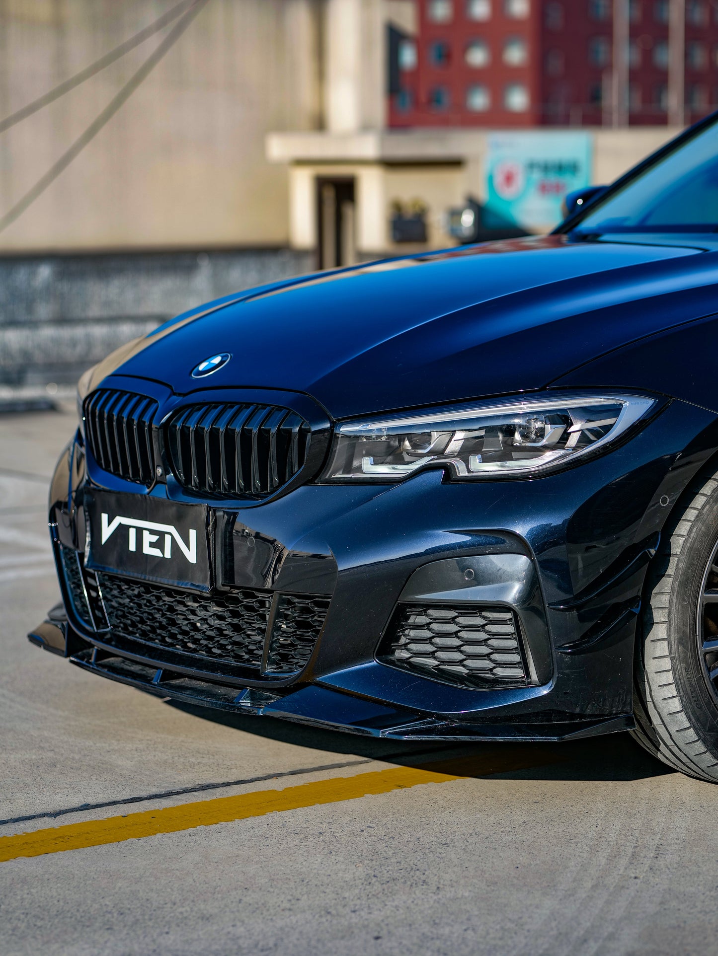 VTEN Front Canards for BMW 3 Series 330i M340i G20 G21 Pre-LCI 2019-2022 ABS