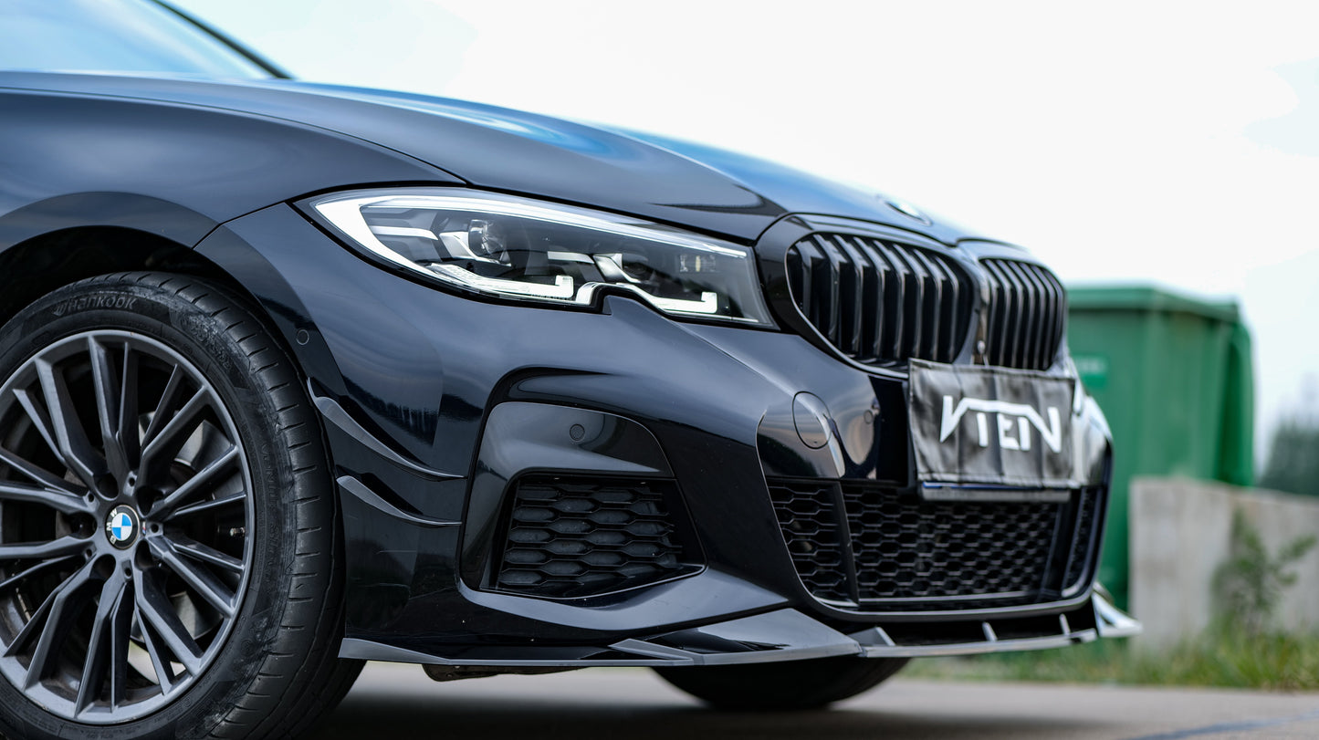 VTEN Front Canards for BMW 3 Series 330i M340i G20 G21 Pre-LCI 2019-2022 ABS
