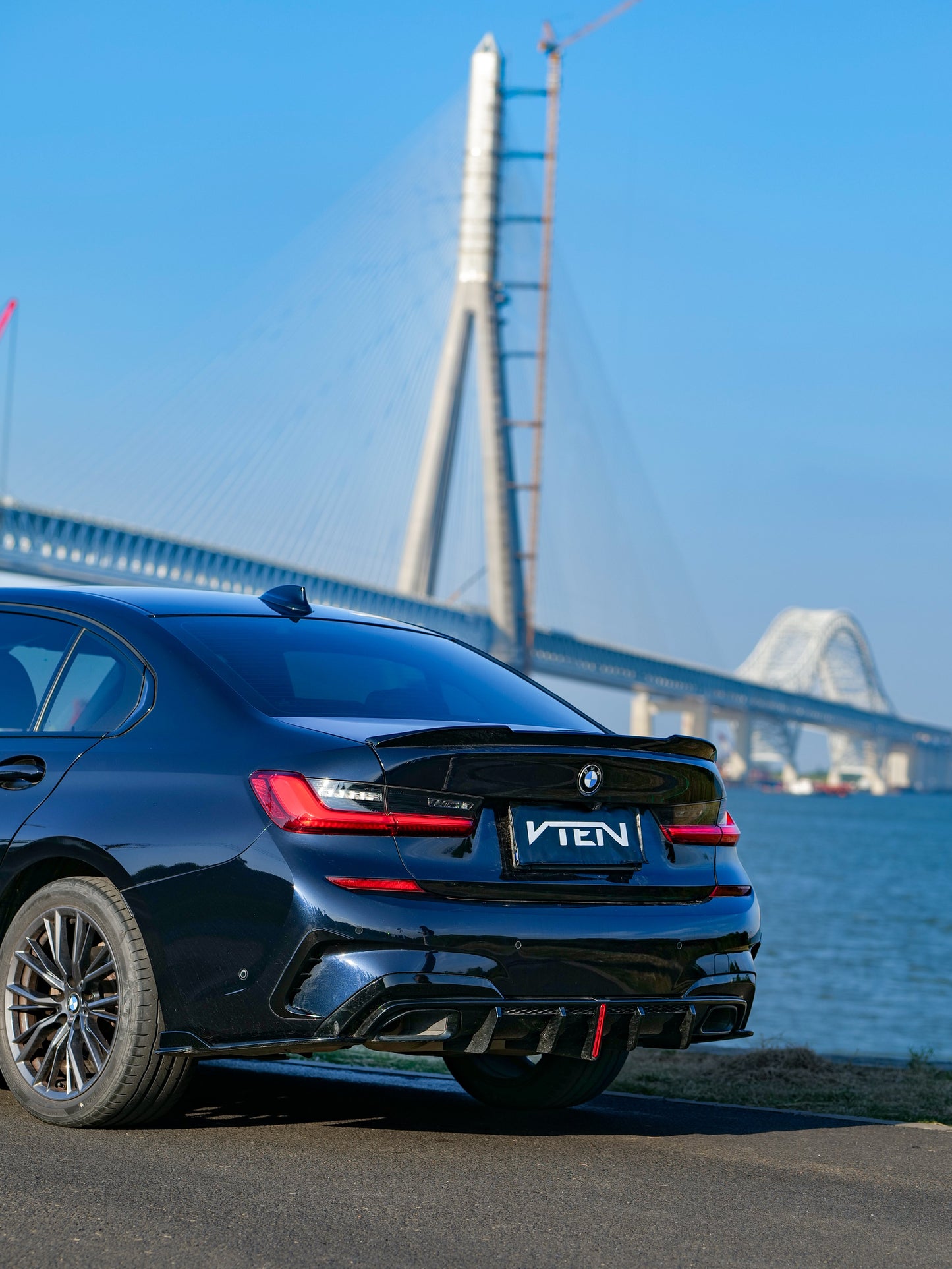 VTEN Rear Diffuser & Corner Splitter for BMW 3 Series 330i M340i G20 G21 Pre-LCI 2020-2022 ABS/PP