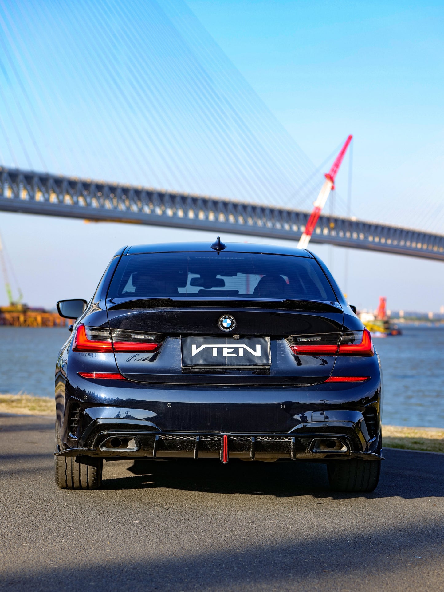 VTEN Rear Diffuser & Corner Splitter for BMW 3 Series 330i M340i G20 G21 Pre-LCI 2020-2022 ABS/PP