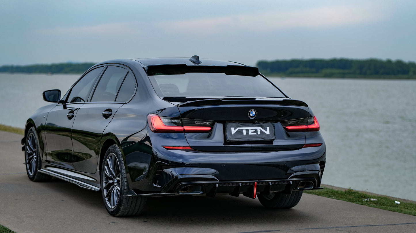 VTEN Rear Diffuser & Corner Splitter for BMW 3 Series 330i M340i G20 G21 Pre-LCI 2020-2022 ABS/PP