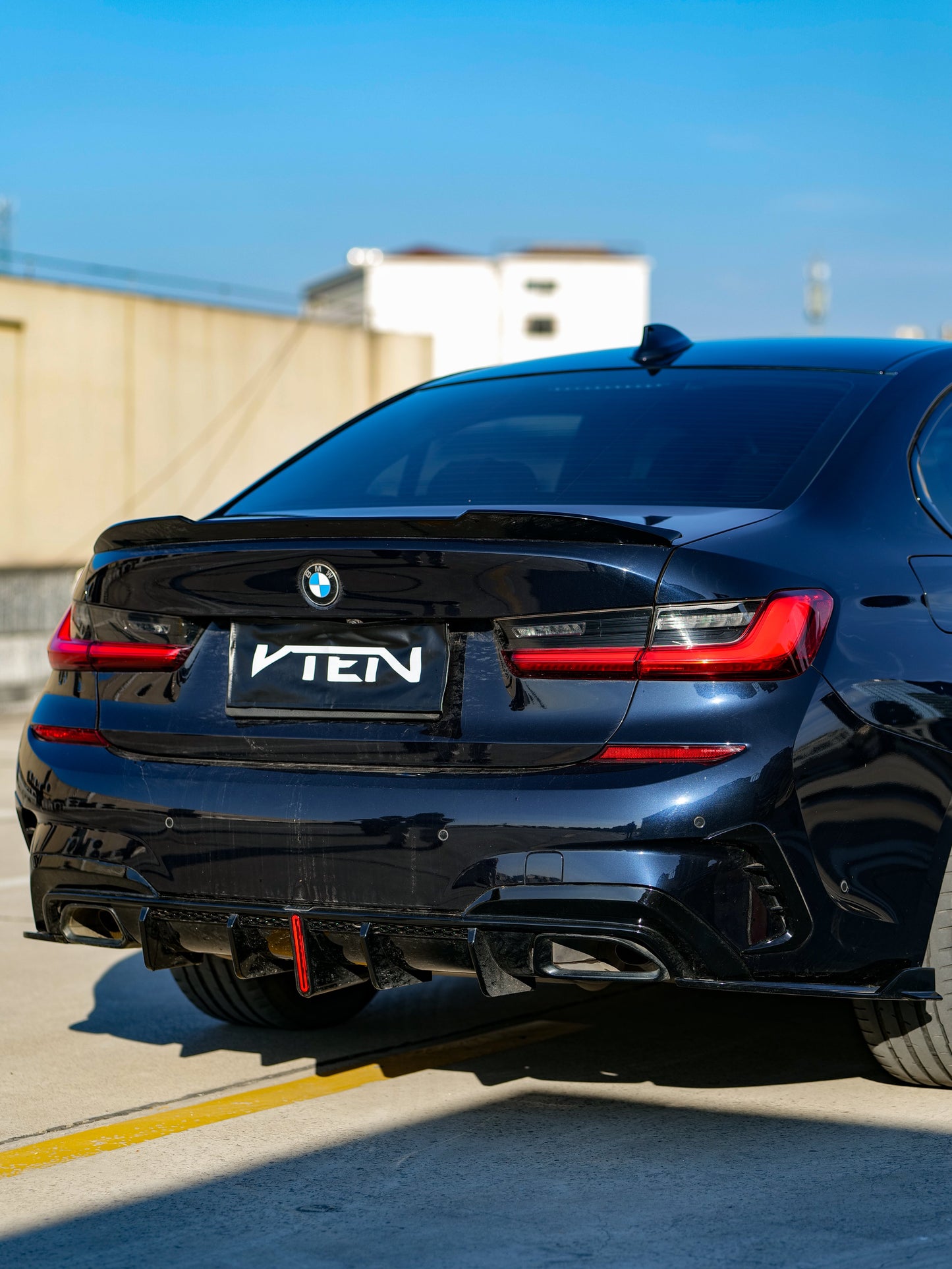 VTEN Rear Diffuser & Corner Splitter for BMW 3 Series 330i M340i G20 G21 Pre-LCI 2020-2022 ABS/PP