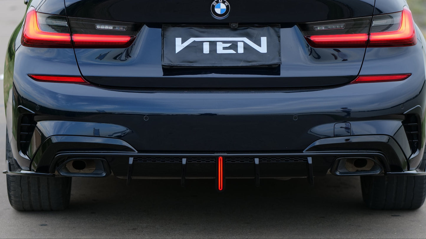 VTEN Rear Canards for BMW 3 Series 330i M340i G20 G21 Pre-LCI 2020-2022 ABS