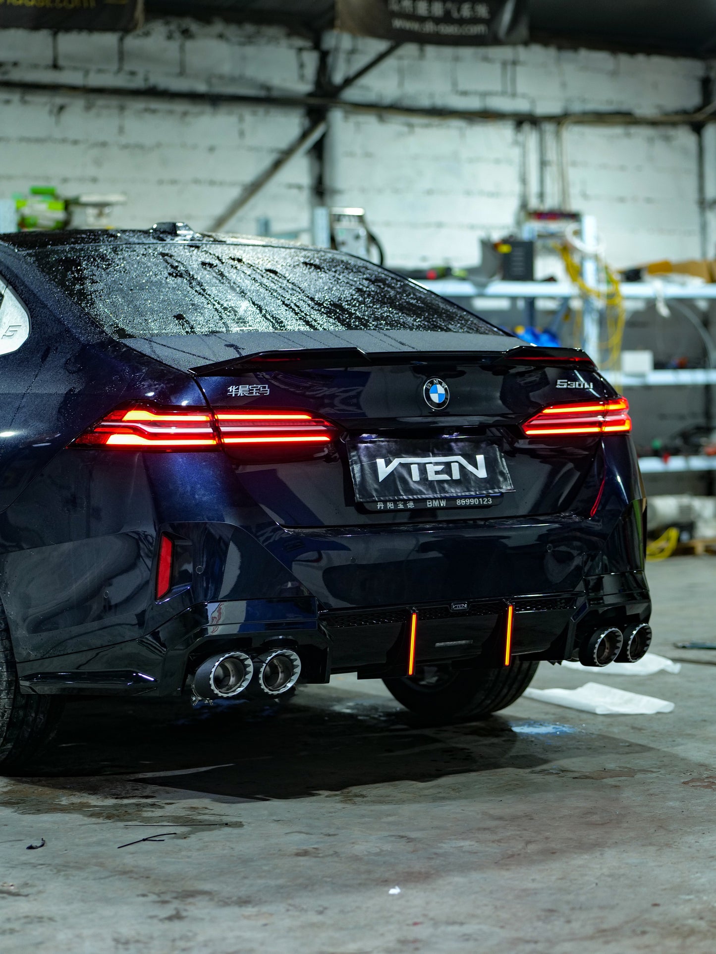 VTEN Rear Lip Spoiler for BMW 5 Series 530 540 & i5 e/x Drive40 M60 G60 2024-ON ABS