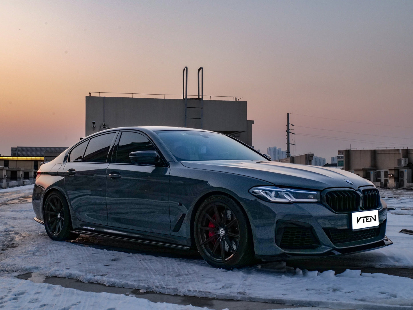 VTEN Side Skirts for BMW 5 Series M550i 540i G30 LCI 2021-2023 ABS