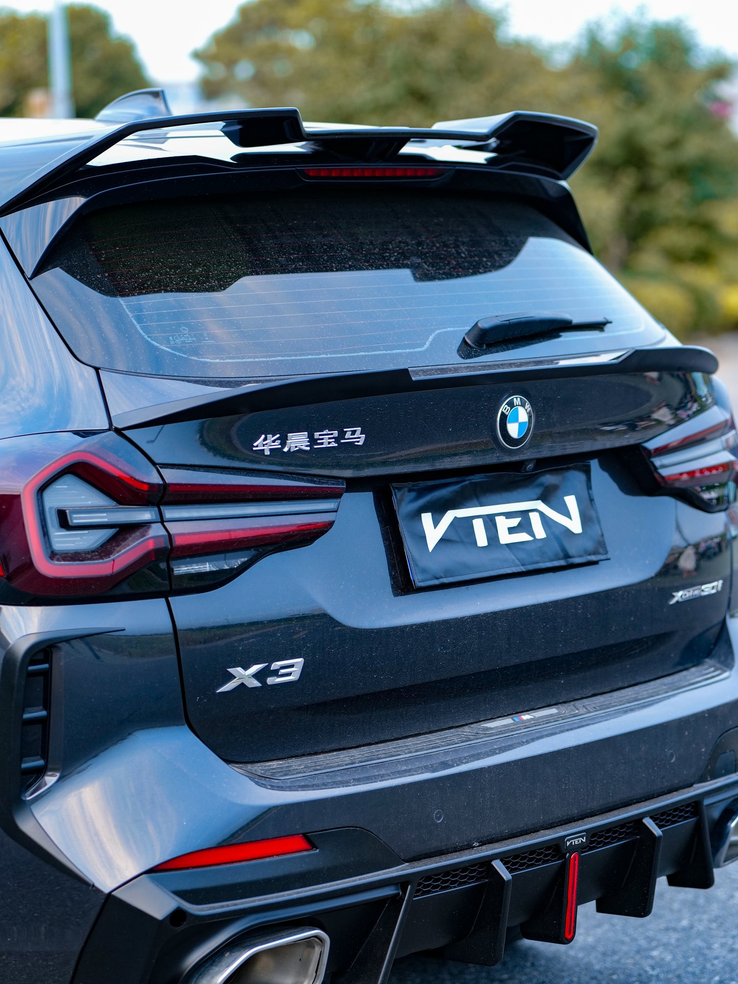 VTEN Rear Lip Spoiler for BMW X3 s/x Drive30 G01 & IX3 BEV G08 LCI 2022-ON ABS