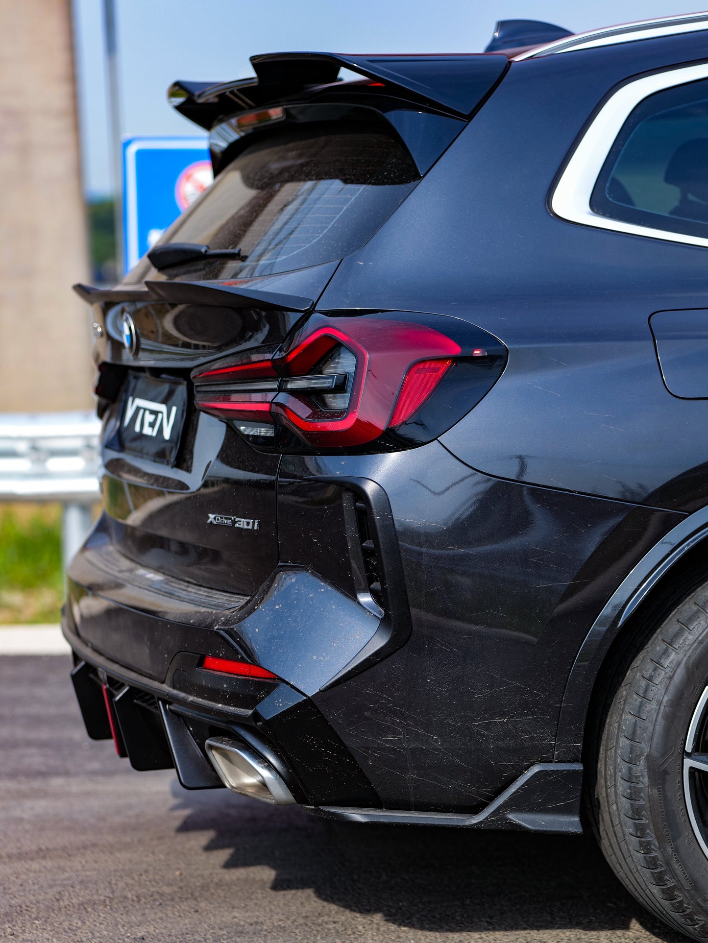 VTEN Rear Lip Spoiler for BMW X3 s/x Drive30 G01 & IX3 BEV G08 LCI 2022-ON ABS
