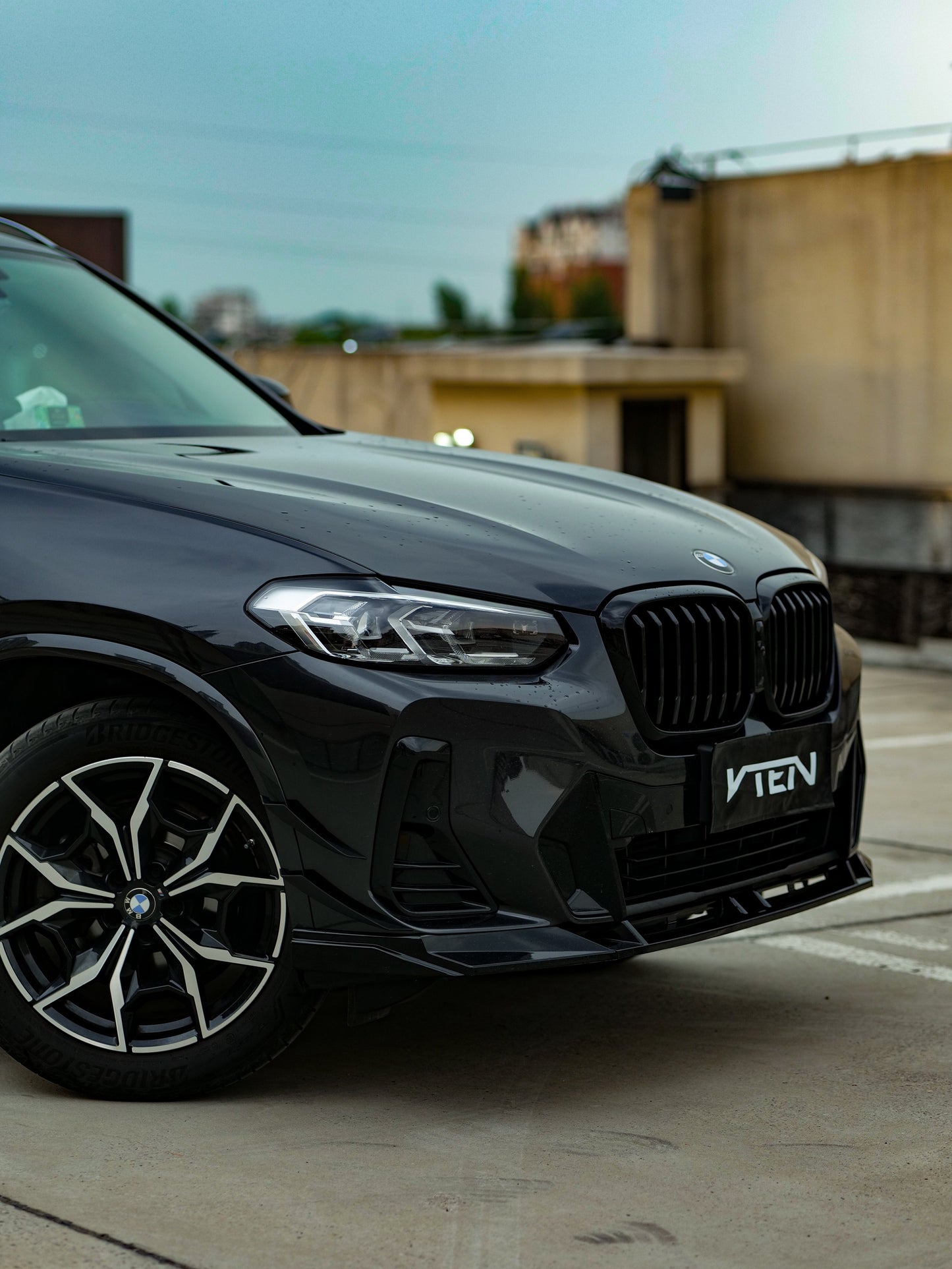 VTEN Front Canards for BMW X3 G01 & X4 M40 G02 & IX3 BEV G08 LCI 2022-ON ABS