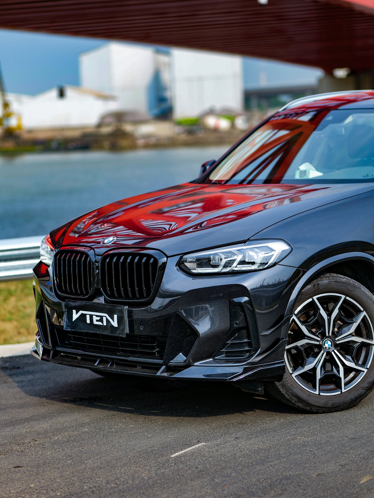 VTEN Front Canards for BMW X3 G01 & X4 M40 G02 & IX3 BEV G08 LCI 2022-ON ABS