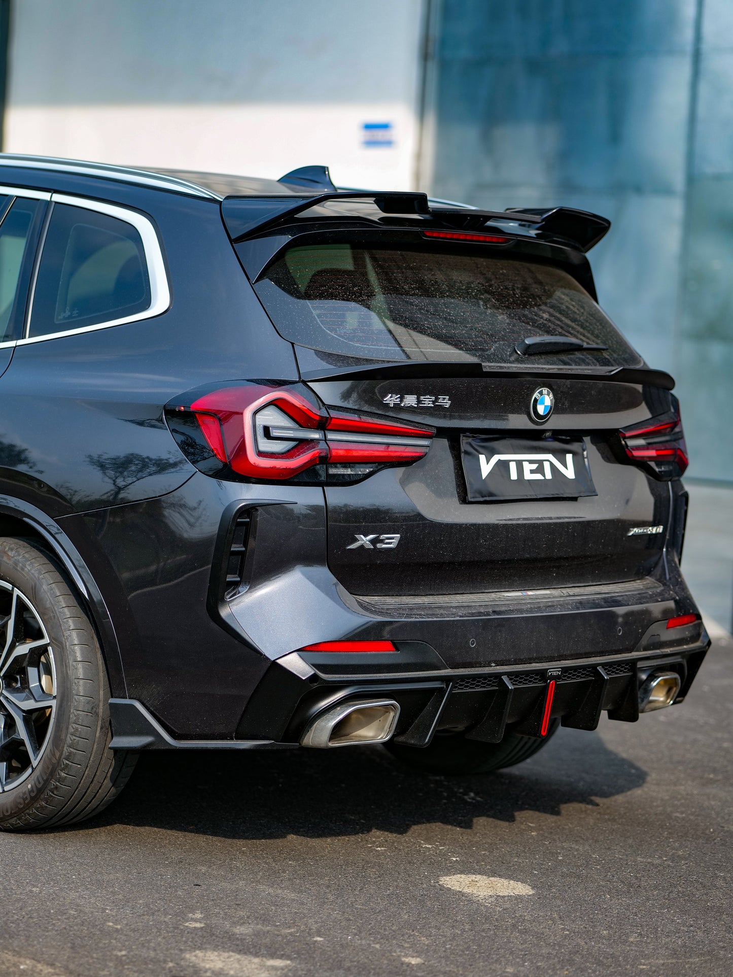 VTEN Rear Lip Spoiler for BMW X3 s/x Drive30 G01 & IX3 BEV G08 LCI 2022-ON ABS