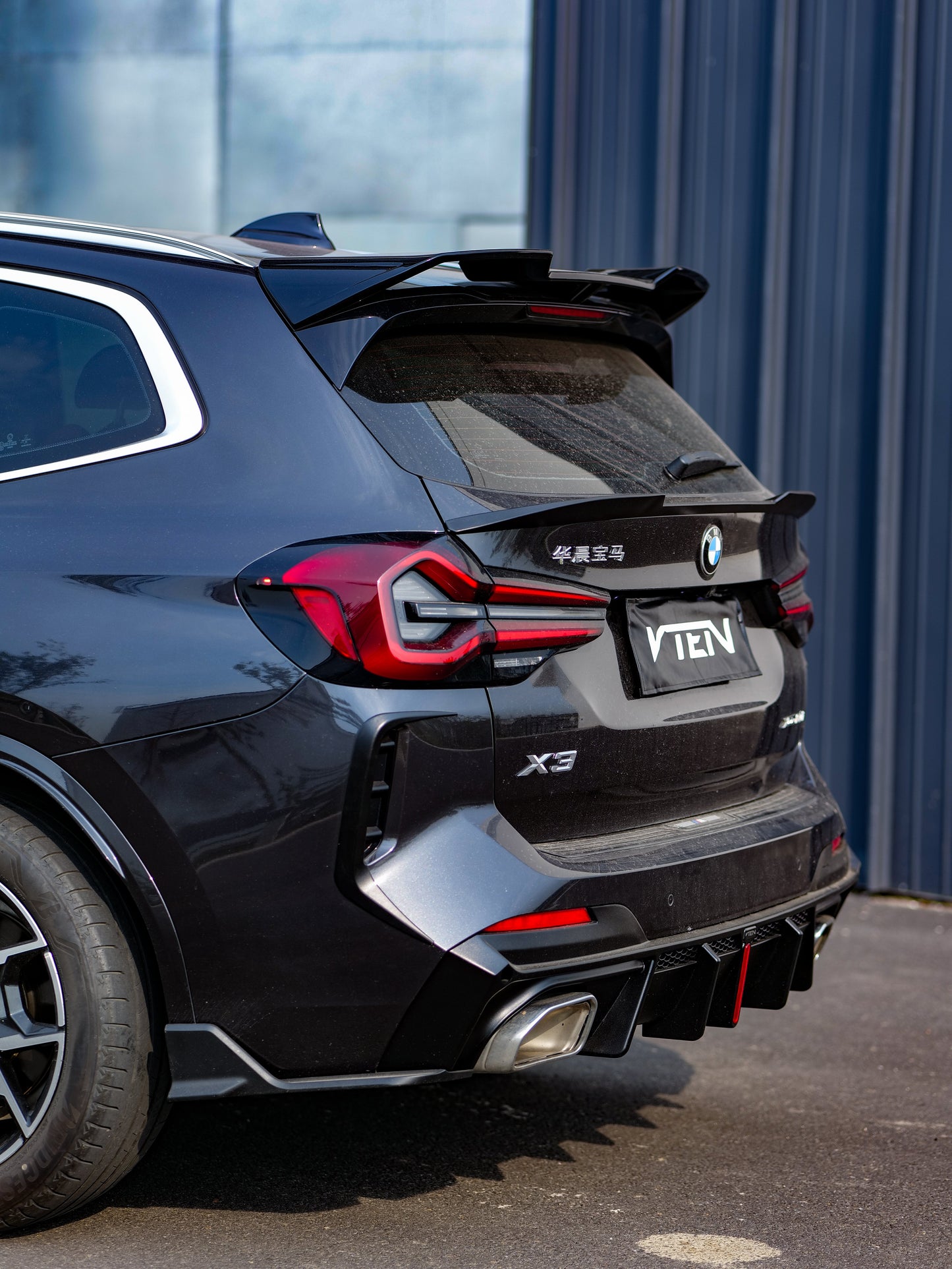 VTEN Rear Roof Spoiler for BMW X3 s/x Drive30 G01 & IX3 BEV G08 LCI 2022-ON ABS