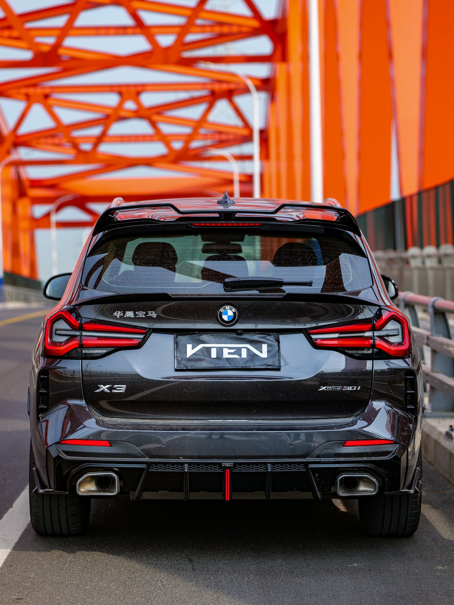 VTEN Rear Lip Spoiler for BMW X3 s/x Drive30 G01 & IX3 BEV G08 LCI 2022-ON ABS
