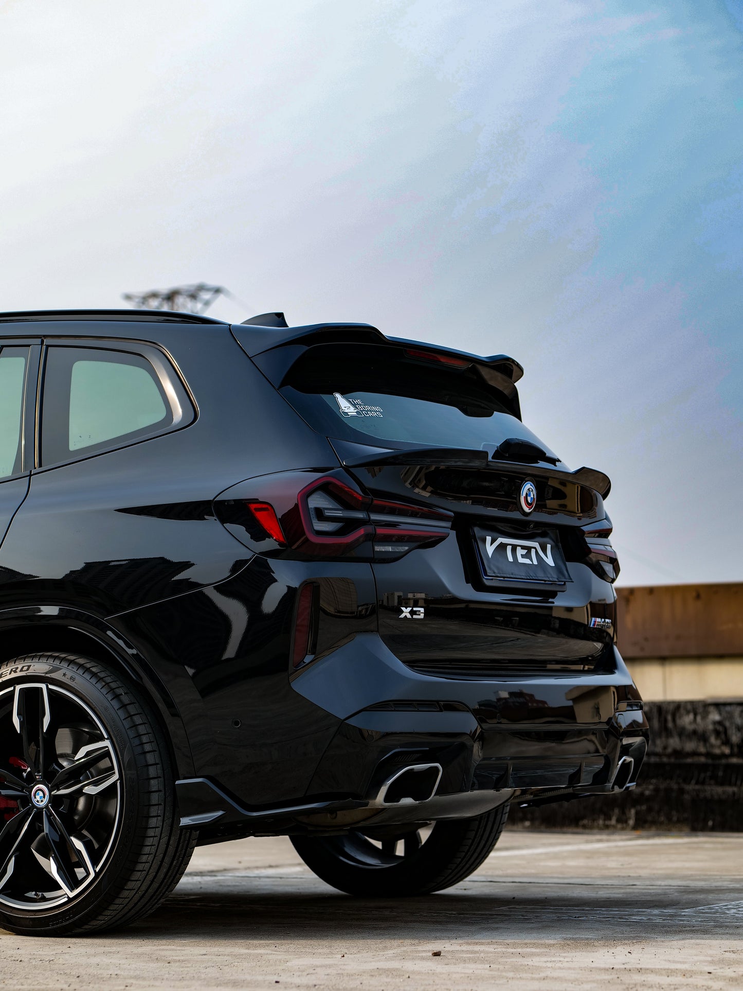 VTEN Rear Roof Spoiler for BMW X3 s/x Drive30 G01 & IX3 BEV G08 LCI 2022-ON ABS