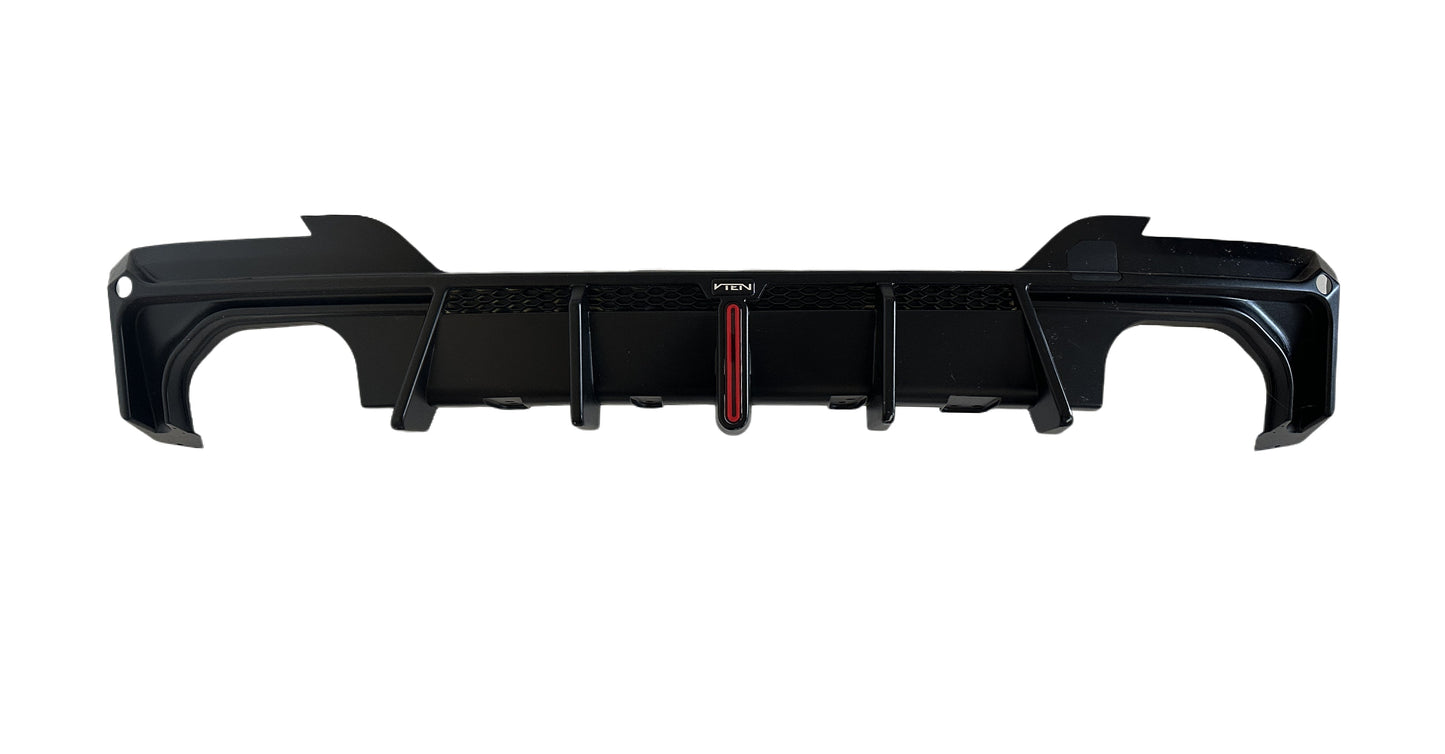 VTEN Rear Diffuser & Corner Splitter for BMW X3 s/x Drive30 G01 & IX3 BEV G08 LCI 2022-ON PP/ABS