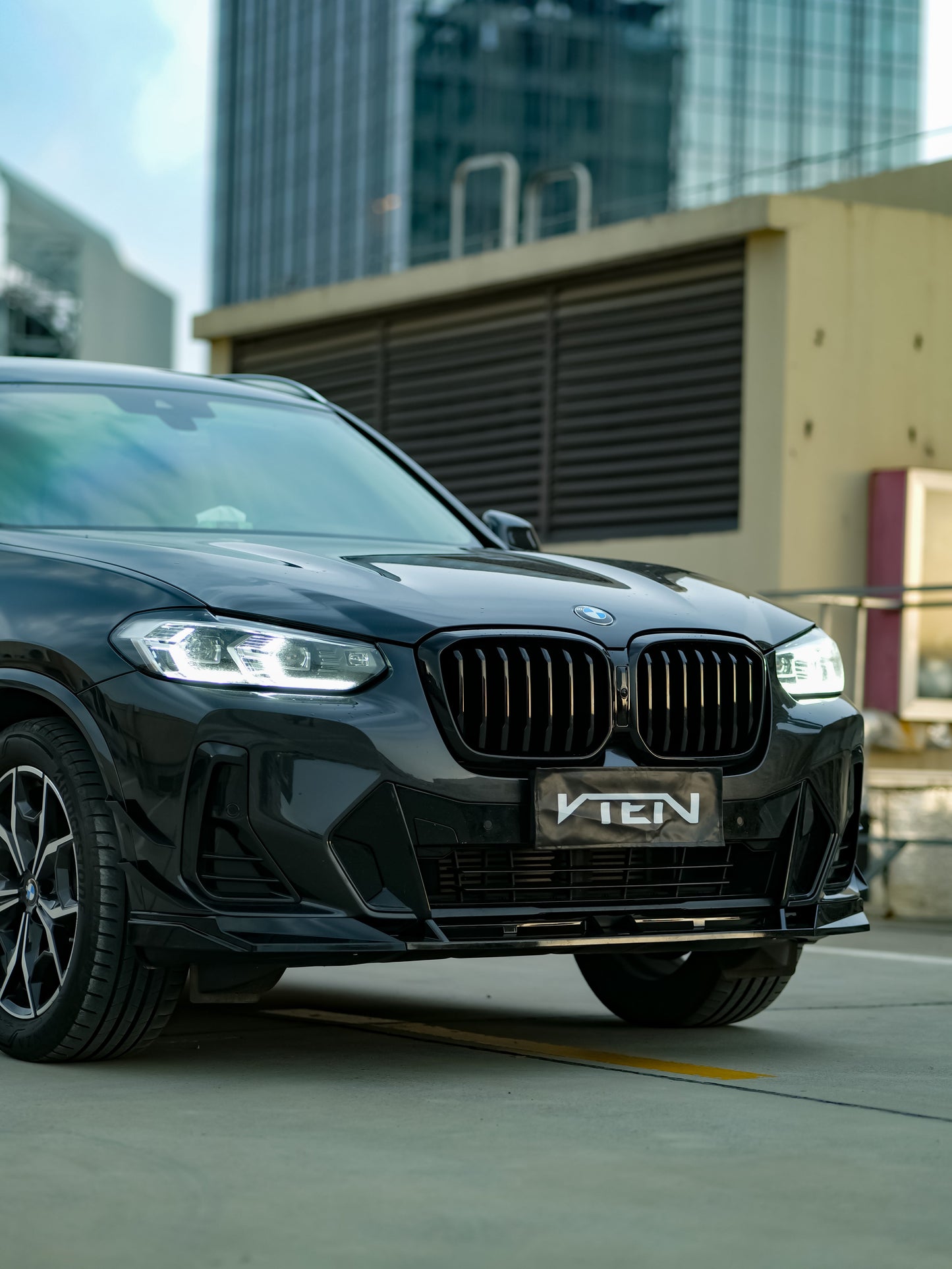 VTEN Front Lip for BMW X3 G01 & X4 M40 G02 & IX3 BEV G08 LCI 2022-ON PP