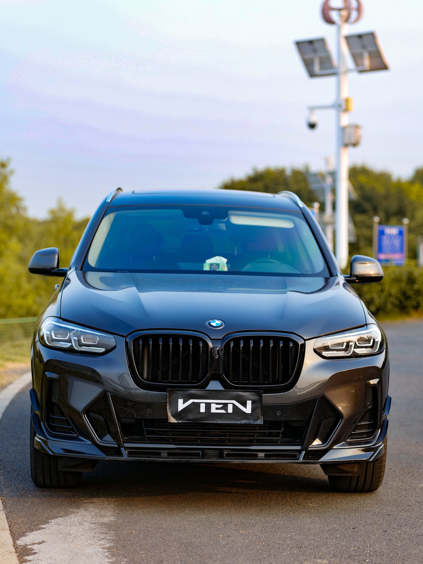 VTEN Front Canards for BMW X3 G01 & X4 M40 G02 & IX3 BEV G08 LCI 2022-ON ABS