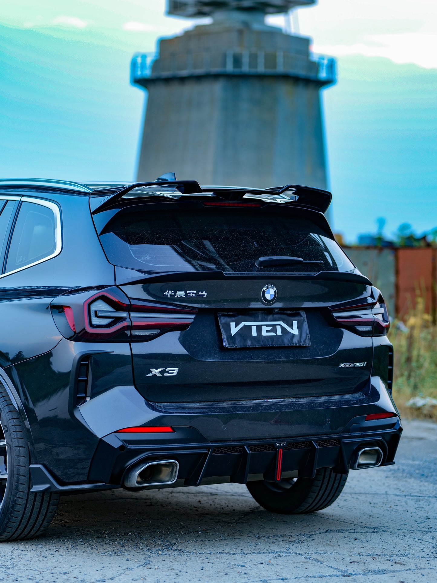 VTEN Rear Lip Spoiler for BMW X3 s/x Drive30 G01 & IX3 BEV G08 LCI 2022-ON ABS