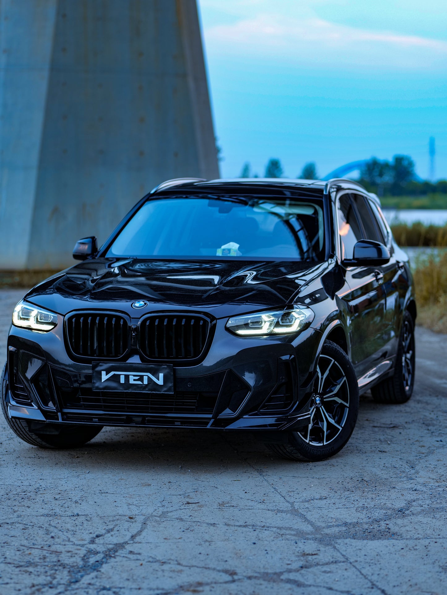 VTEN Front Lip for BMW X3 G01 & X4 M40 G02 & IX3 BEV G08 LCI 2022-ON PP