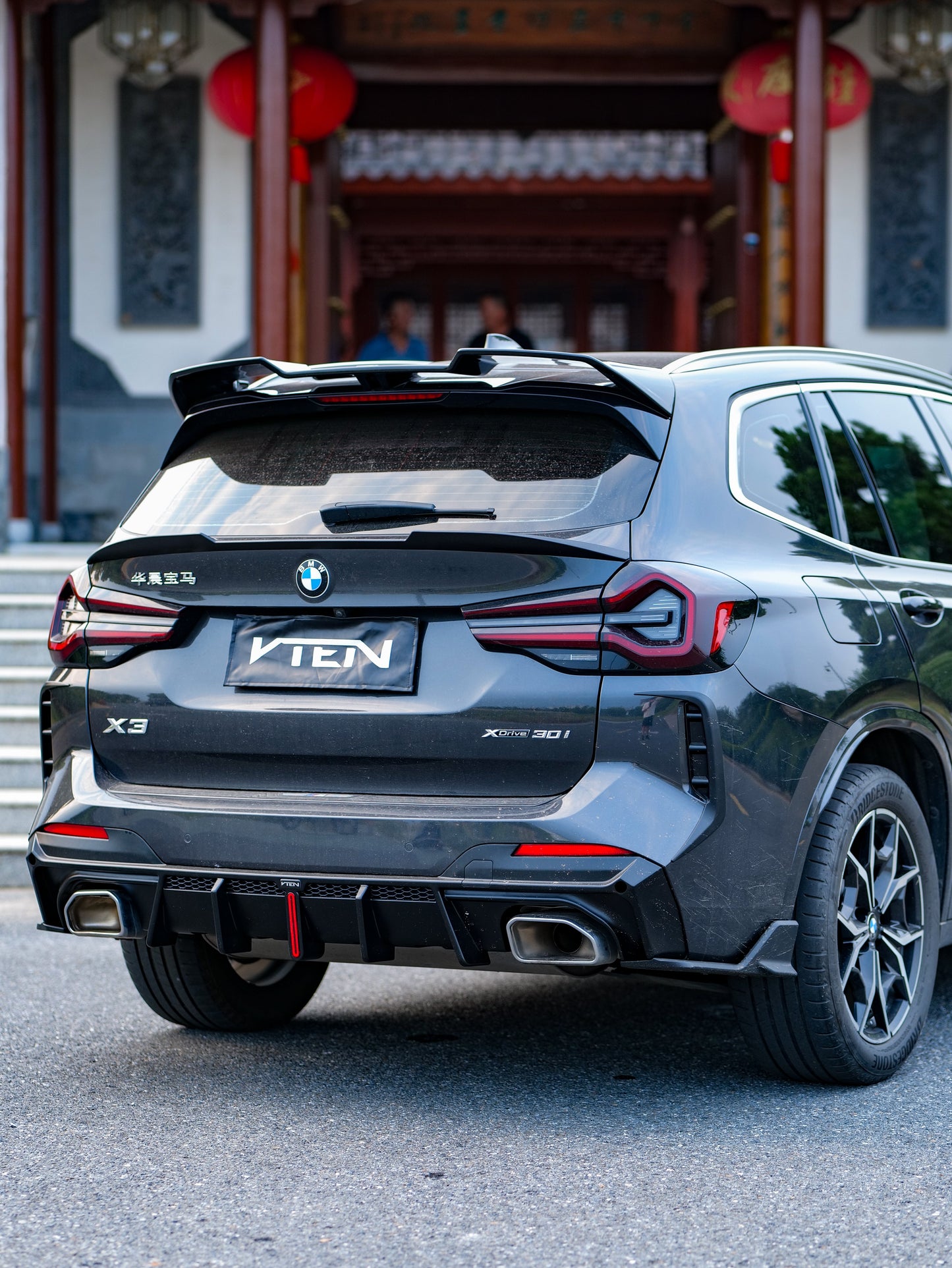VTEN Rear Lip Spoiler for BMW X3 s/x Drive30 G01 & IX3 BEV G08 LCI 2022-ON ABS