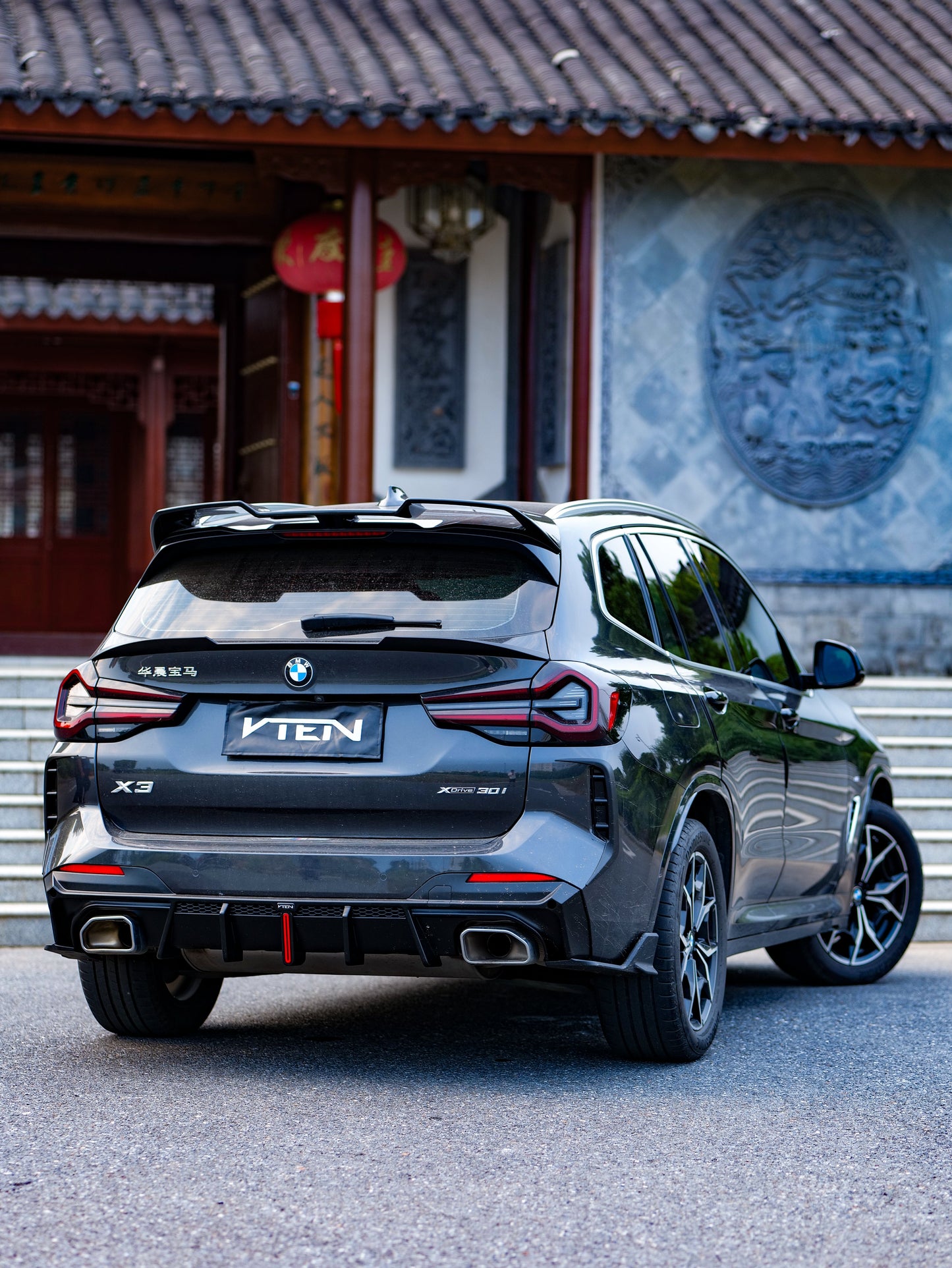 VTEN Rear Diffuser & Corner Splitter for BMW X3 s/x Drive30 G01 & IX3 BEV G08 LCI 2022-ON PP/ABS