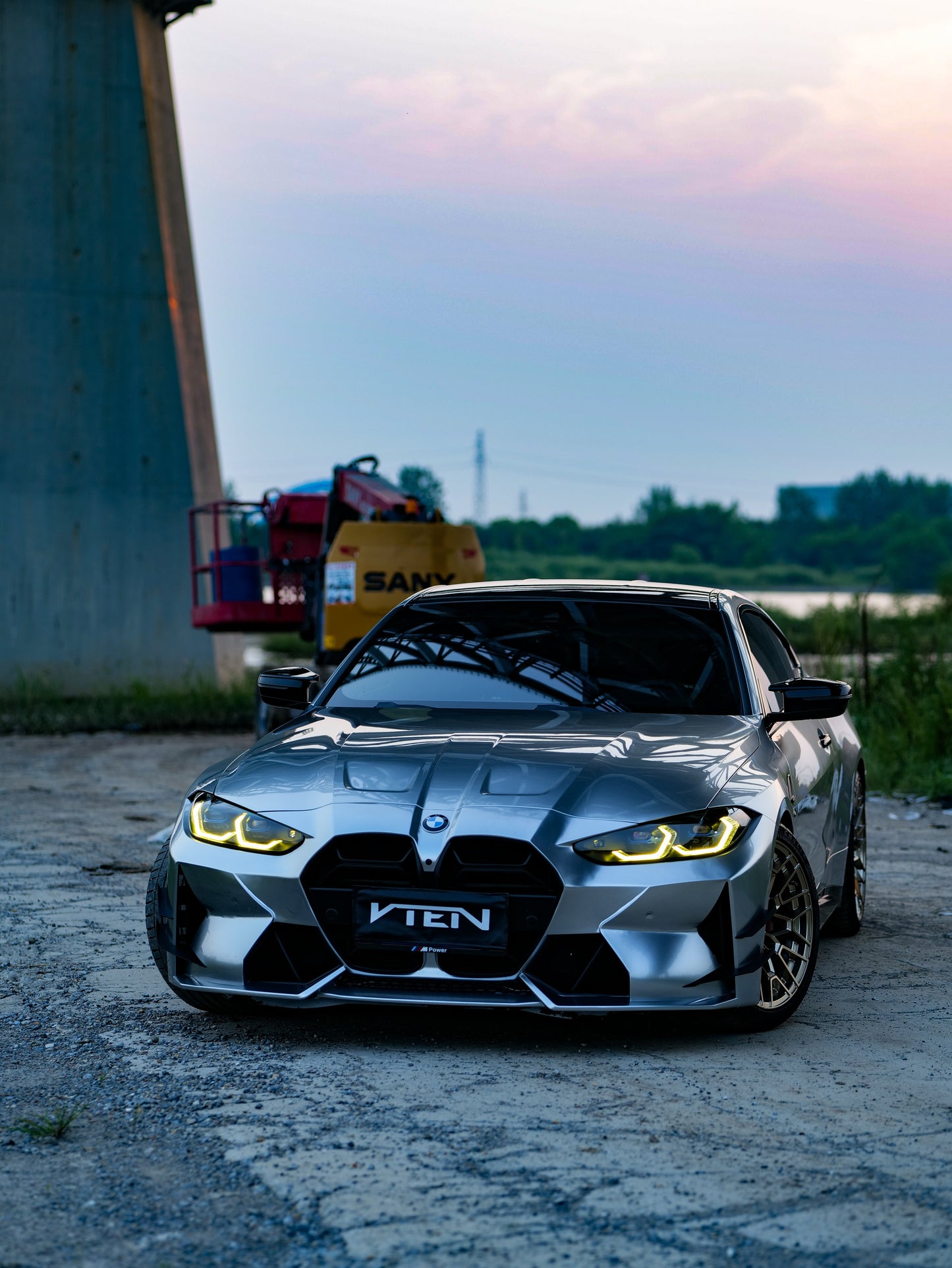 VTEN Front Canards for BMW M3 G80 G81 & M4 G82 G83 2021-ON Pre-preg Carbon Fiber