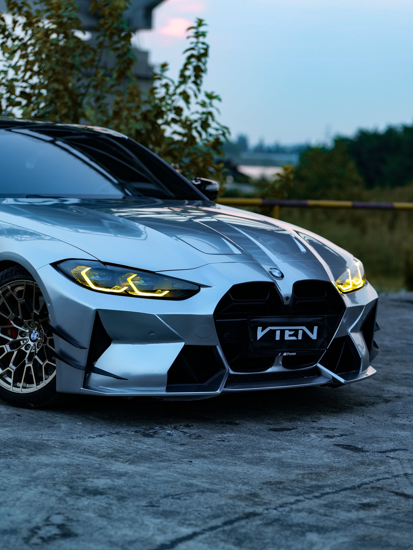 VTEN Front Bumper for BMW M3 G80 G81 & M4 G82 G83 2021-ON Pre-preg Carbon Fiber