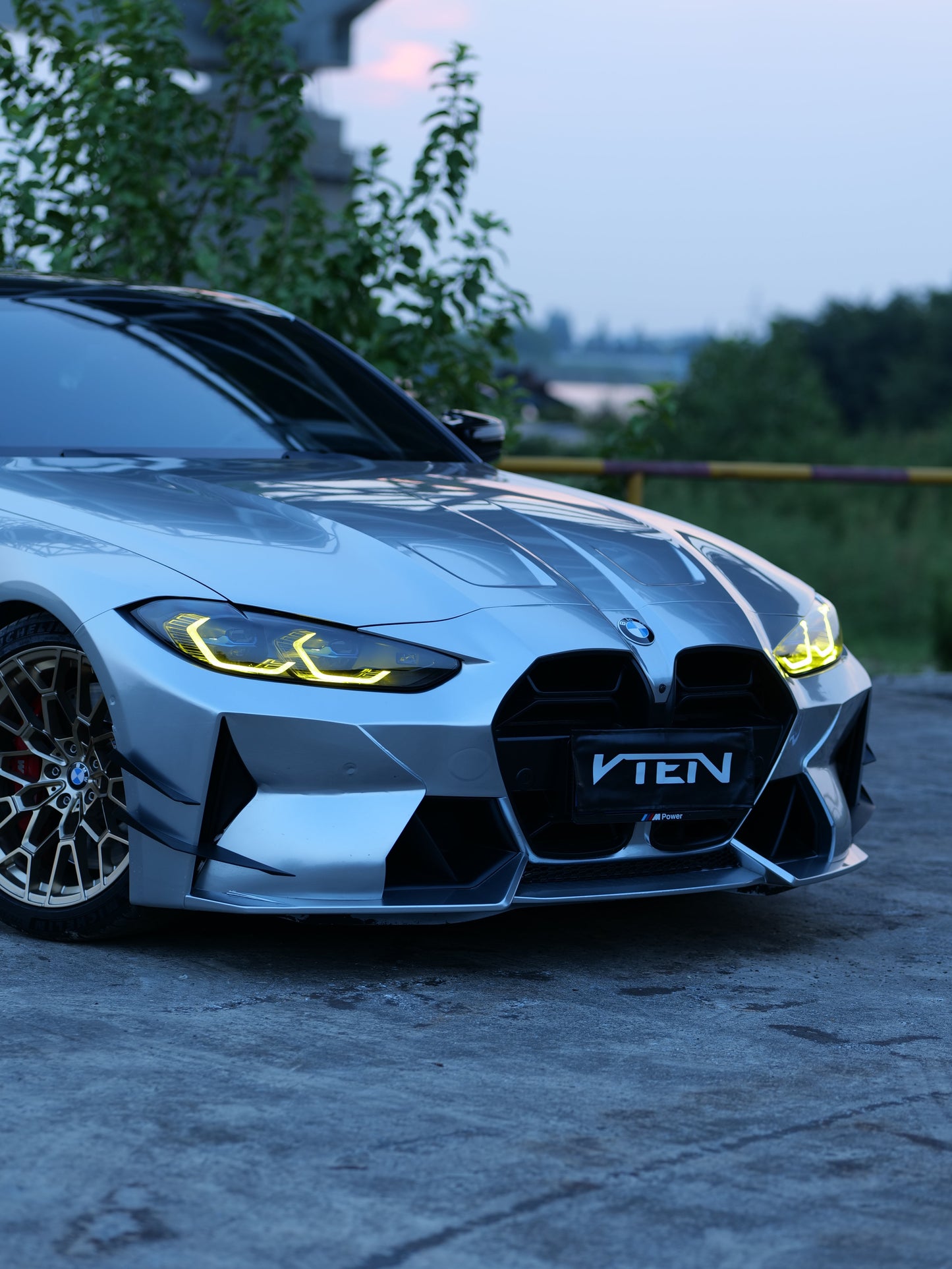 VTEN Front Bumper for BMW M3 G80 G81 & M4 G82 G83 2021-ON Pre-preg Carbon Fiber