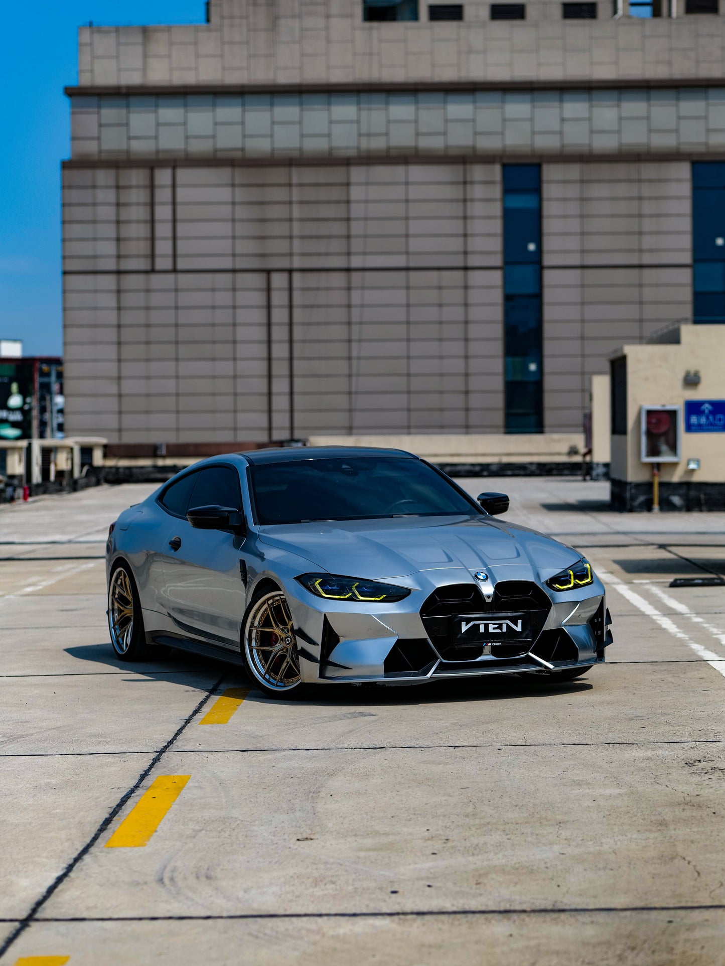 VTEN Front Bumper for BMW M3 G80 G81 & M4 G82 G83 2021-ON Pre-preg Carbon Fiber