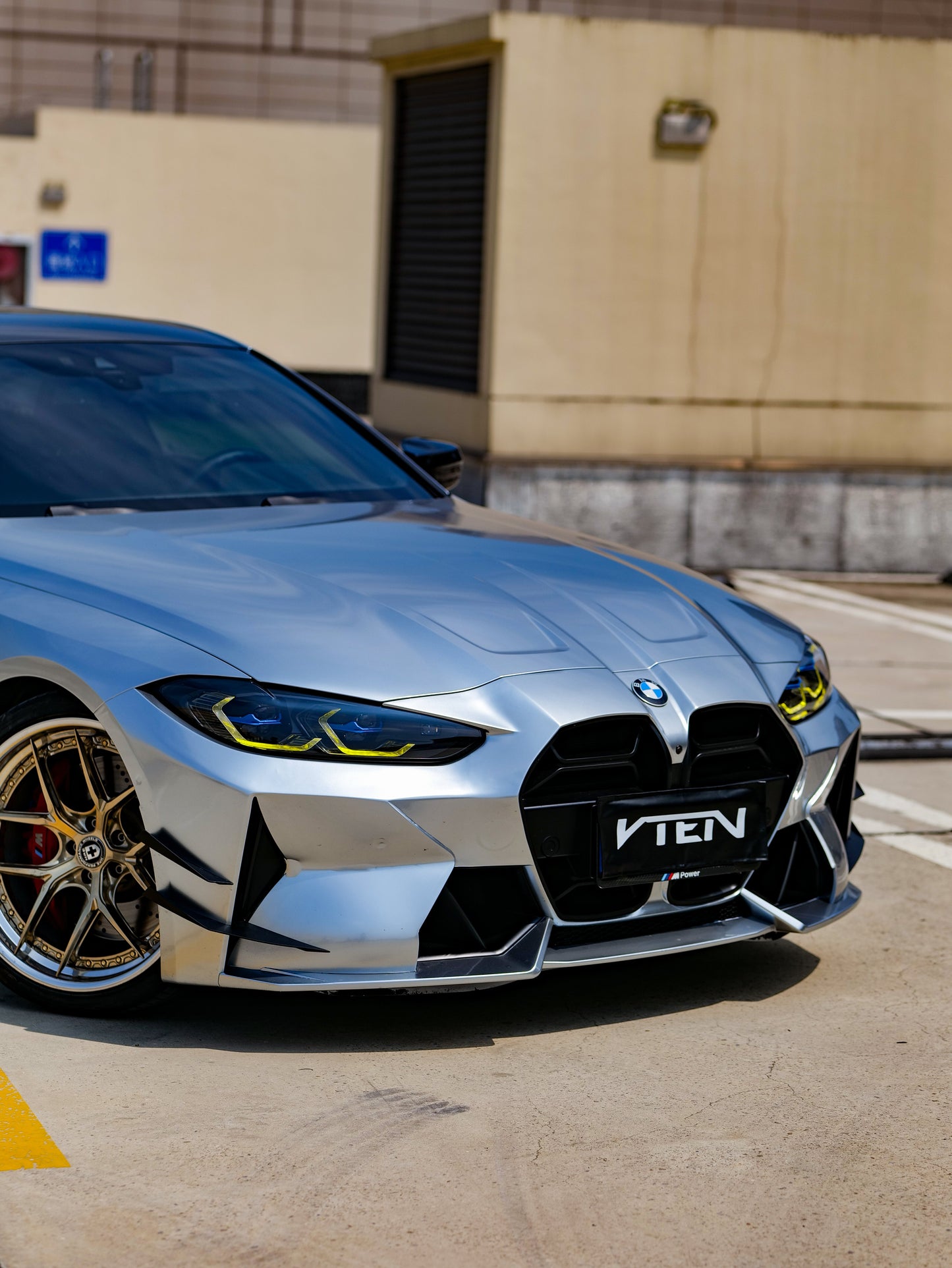 VTEN Front Canards for BMW M3 G80 G81 & M4 G82 G83 2021-ON Pre-preg Carbon Fiber