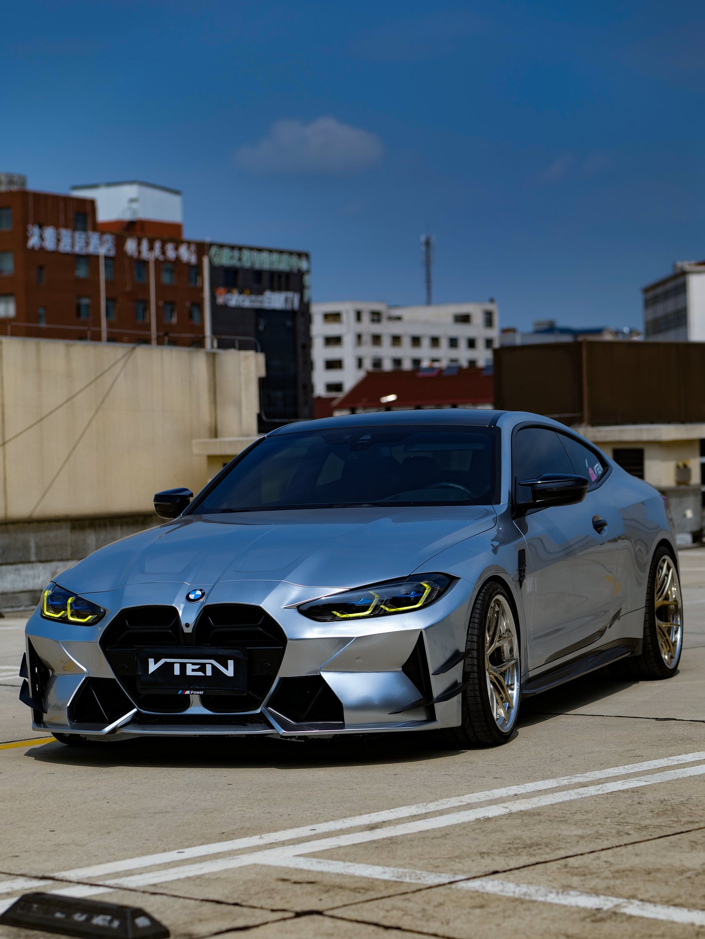 VTEN Front Bumper for BMW M3 G80 G81 & M4 G82 G83 2021-ON Pre-preg Carbon Fiber
