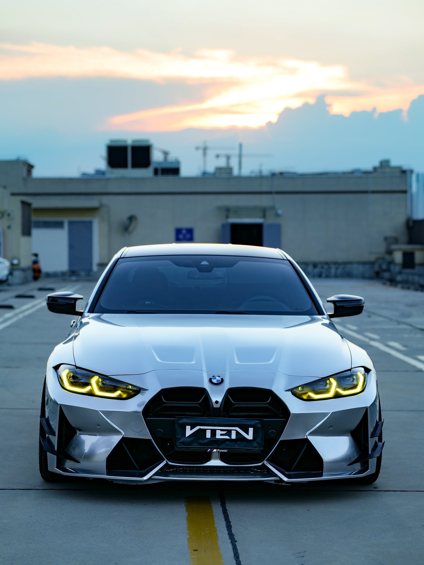 VTEN Front Bumper for BMW M3 G80 G81 & M4 G82 G83 2021-ON Pre-preg Carbon Fiber