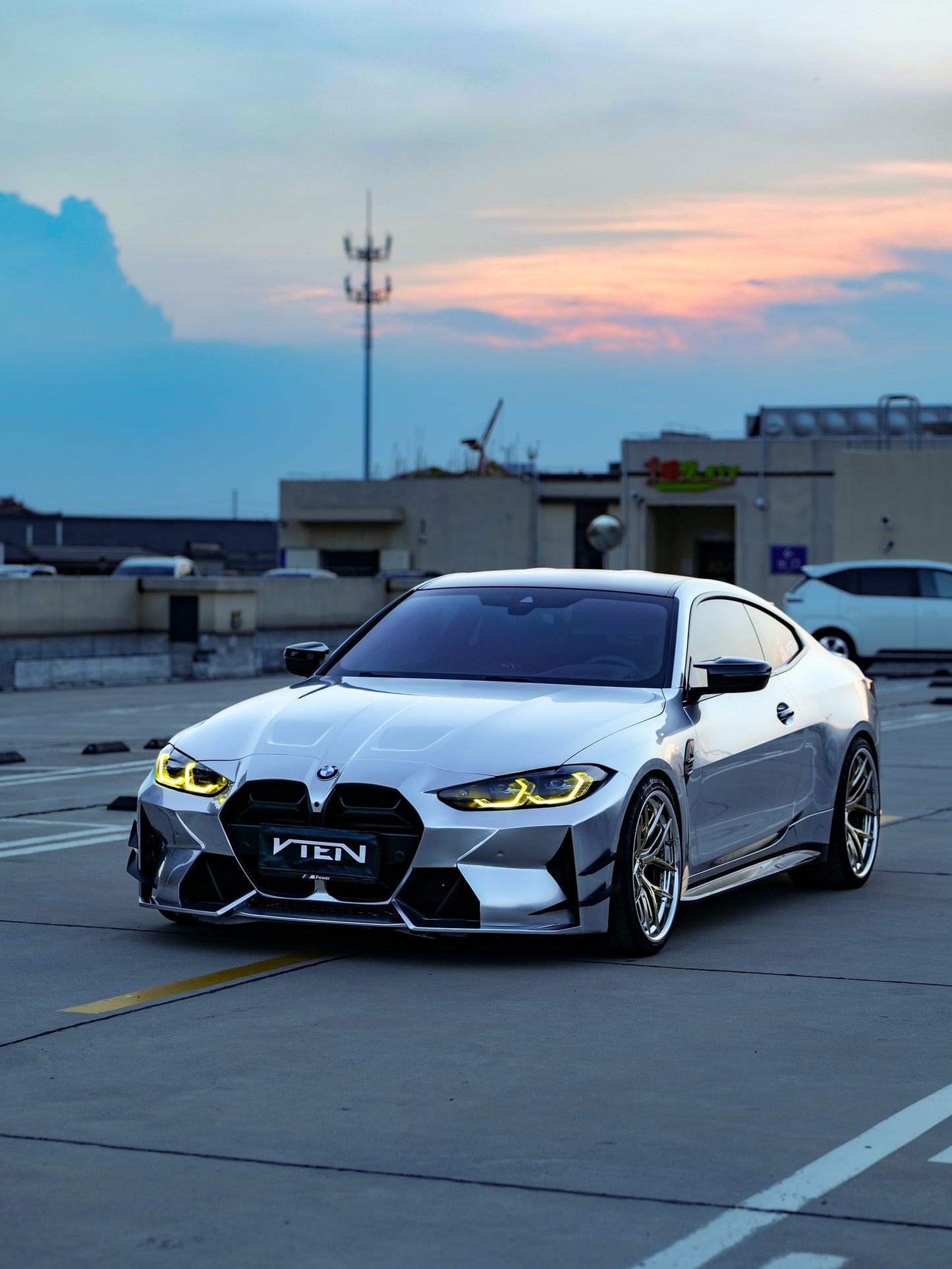 VTEN Front Bumper for BMW M3 G80 G81 & M4 G82 G83 2021-ON Pre-preg Carbon Fiber