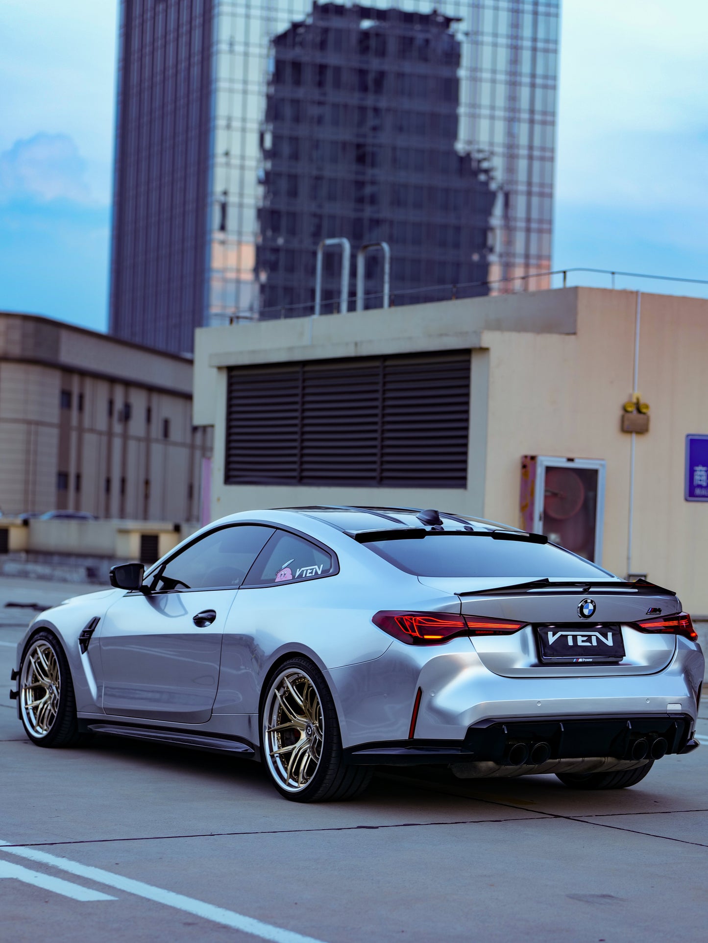 VTEN Rear Lip Spoiler for BMW 4 series 430i M440i G22 2020-ON & M4/M4C/M4CS G82 2021-ON ABS