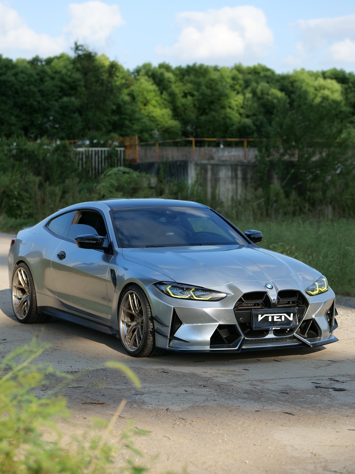 VTEN Front Canards for BMW M3 G80 G81 & M4 G82 G83 2021-ON Pre-preg Carbon Fiber