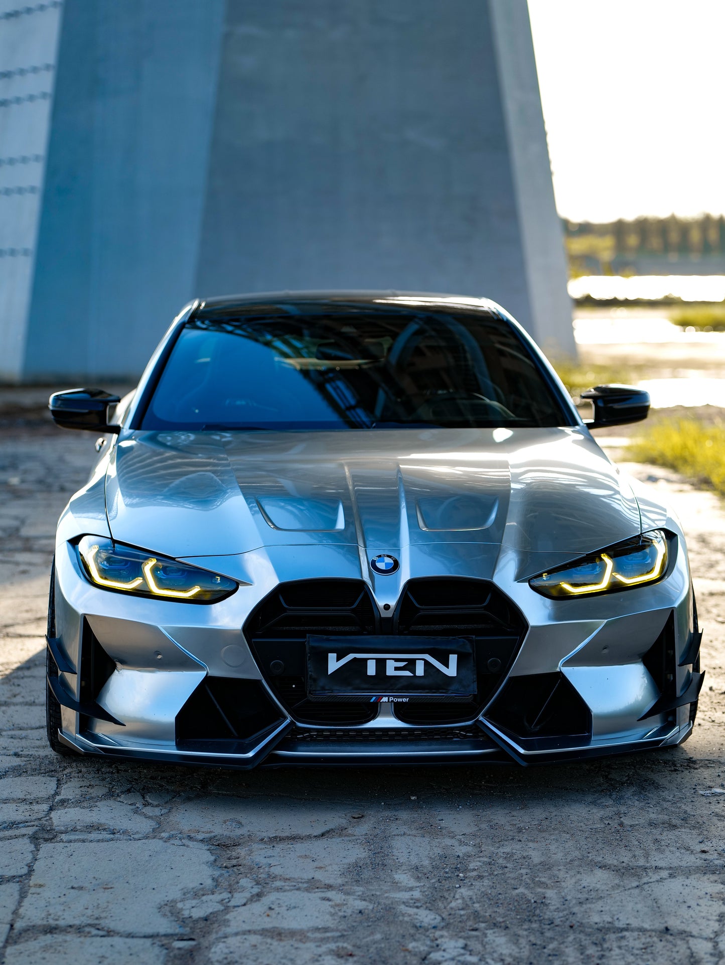 VTEN Front Canards for BMW M3 G80 G81 & M4 G82 G83 2021-ON Pre-preg Carbon Fiber