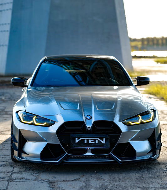 VTEN Front Lip for BMW M3 G80 G81 & M4 G82 G83 2021-ON Pre-preg Carbon Fiber