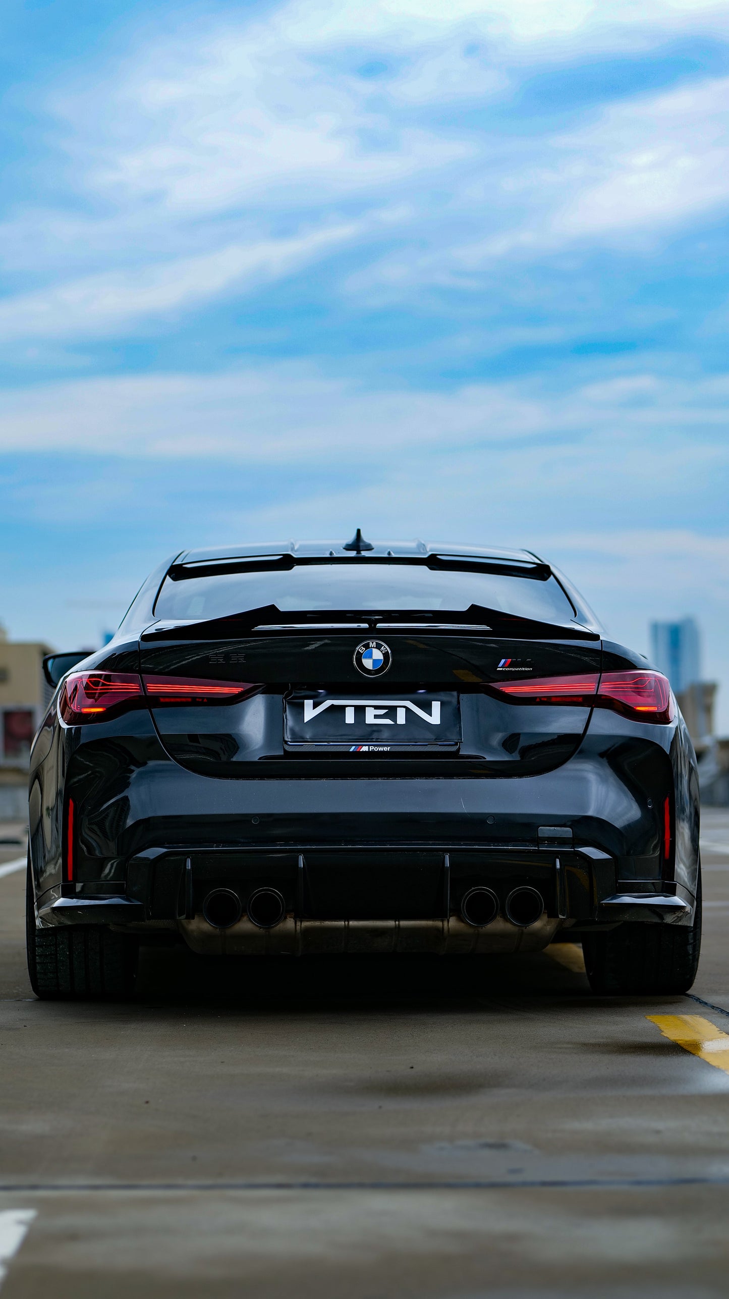 VTEN Rear Lip Spoiler for BMW 4 series 430i M440i G22 2020-ON & M4/M4C/M4CS G82 2021-ON ABS