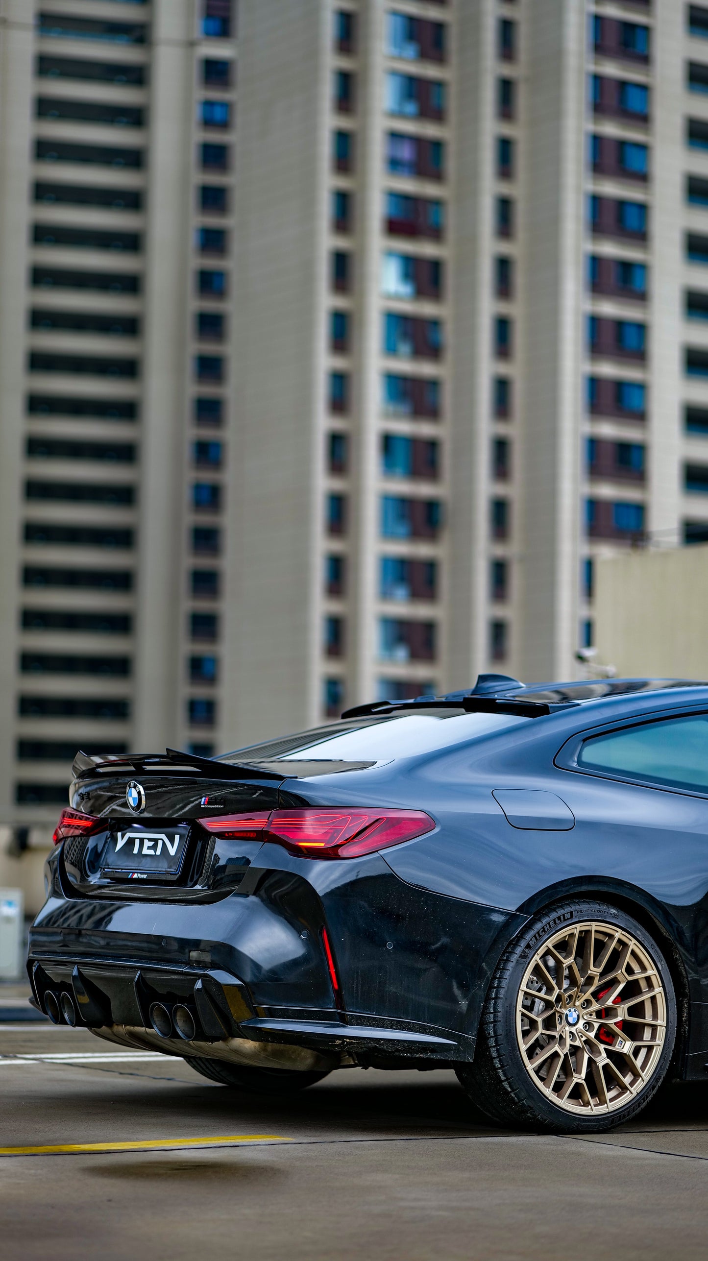 VTEN Rear Lip Spoiler for BMW 4 series 430i M440i G22 2020-ON & M4/M4C/M4CS G82 2021-ON ABS