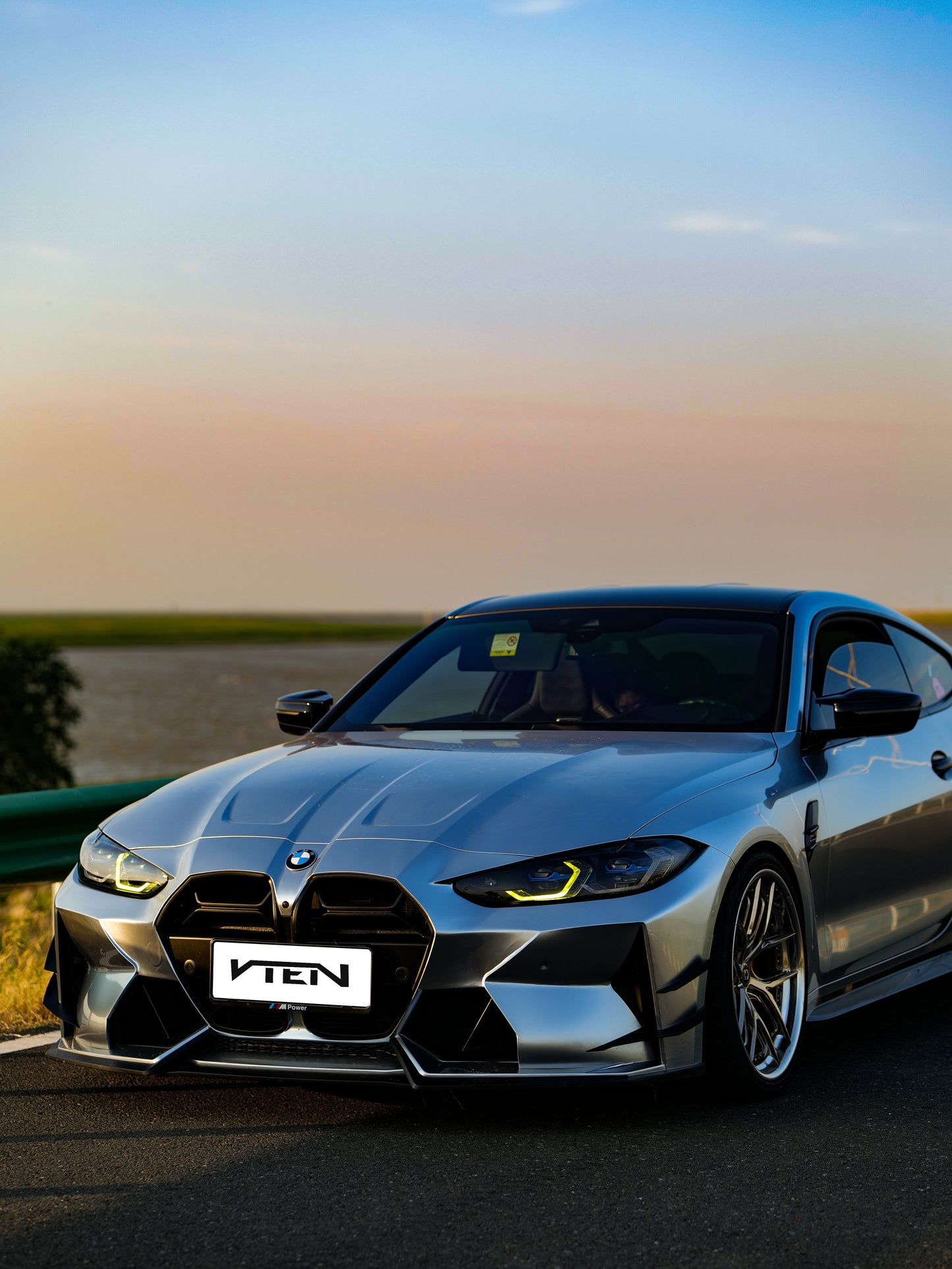 VTEN Front Canards for BMW M3 G80 G81 & M4 G82 G83 2021-ON Pre-preg Carbon Fiber